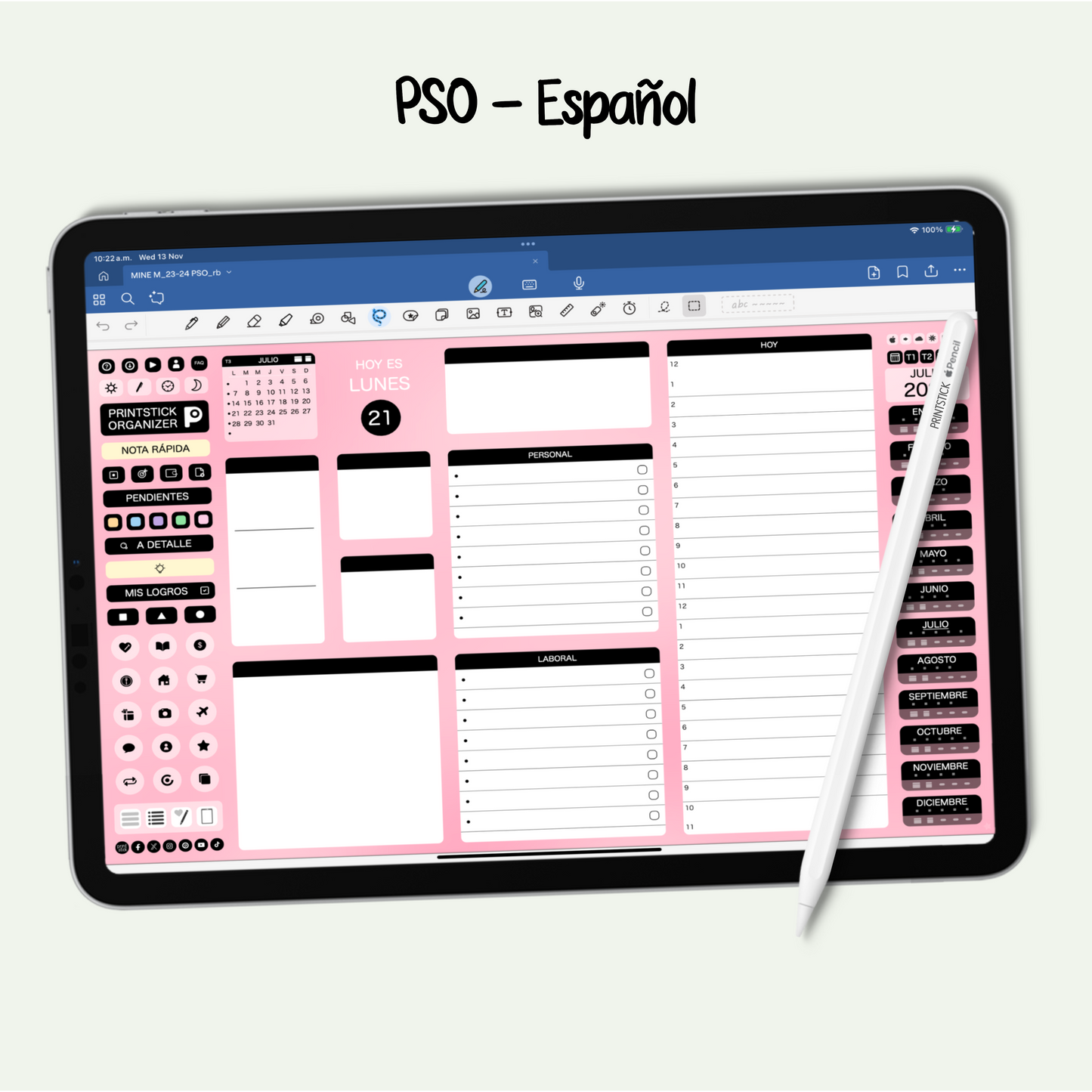 En español: PrintStick Organizer
