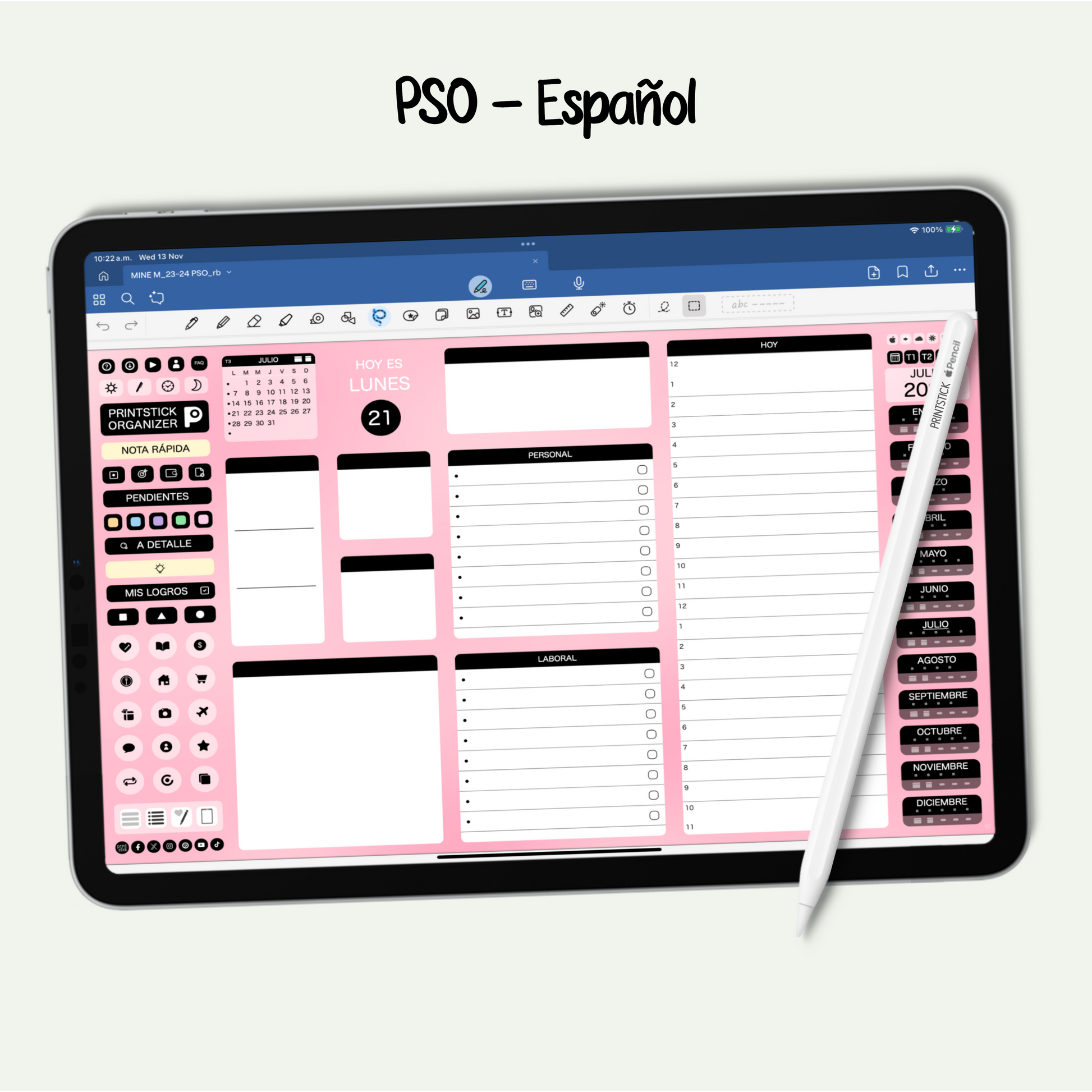 En español: PrintStick Organizer - PrintStick
