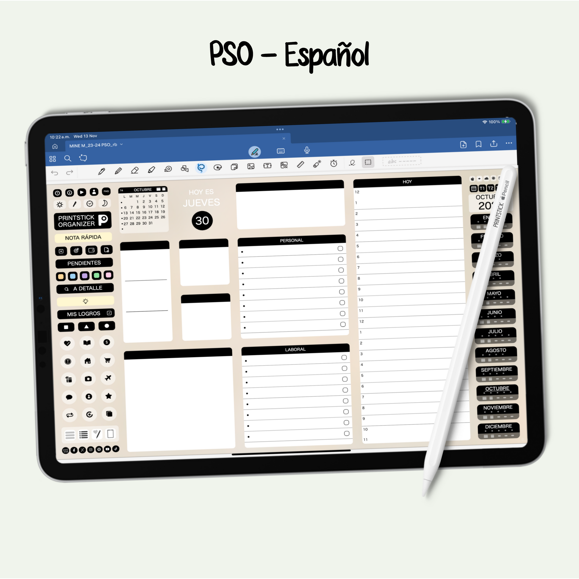 En español: PrintStick Organizer - PrintStick