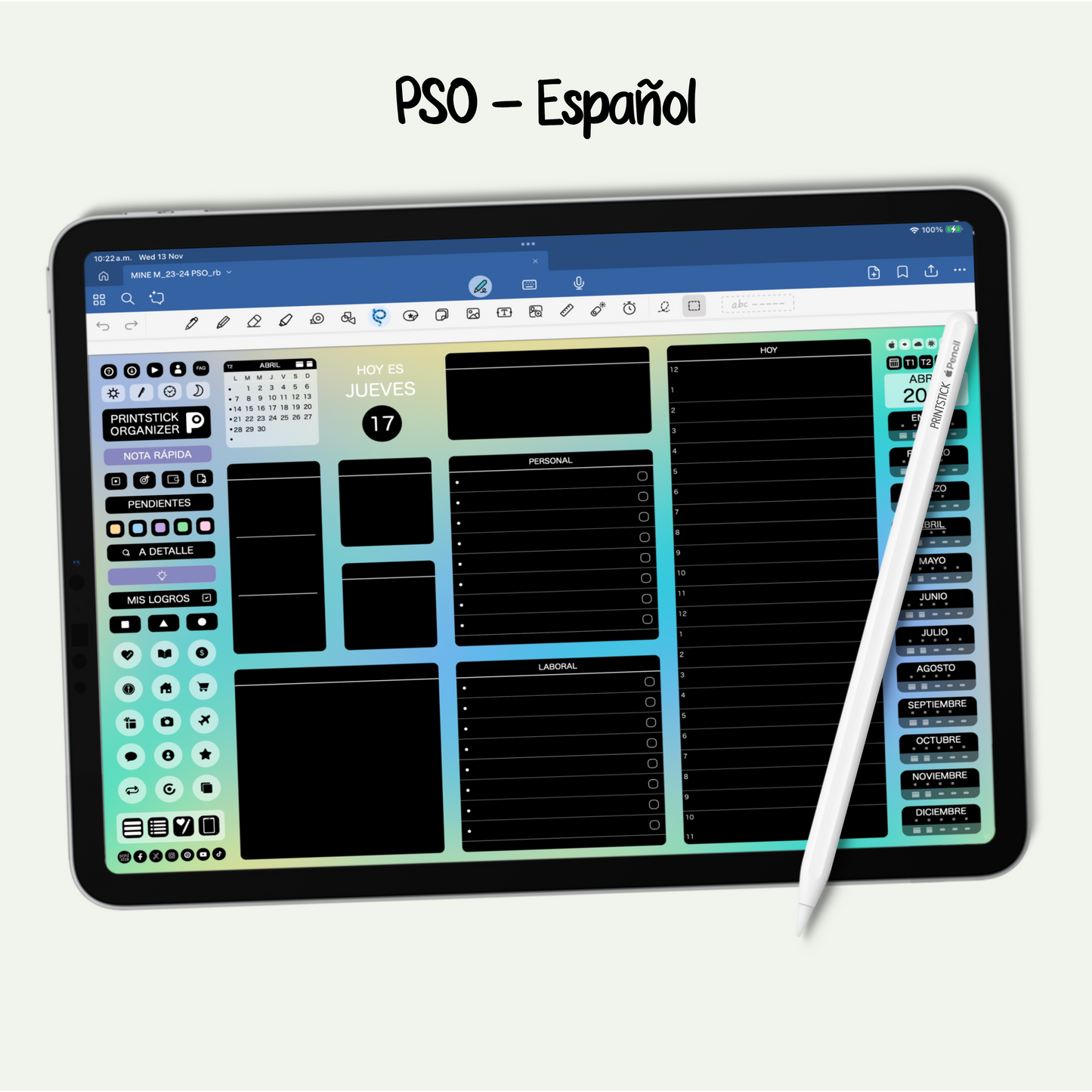En español: PrintStick Organizer