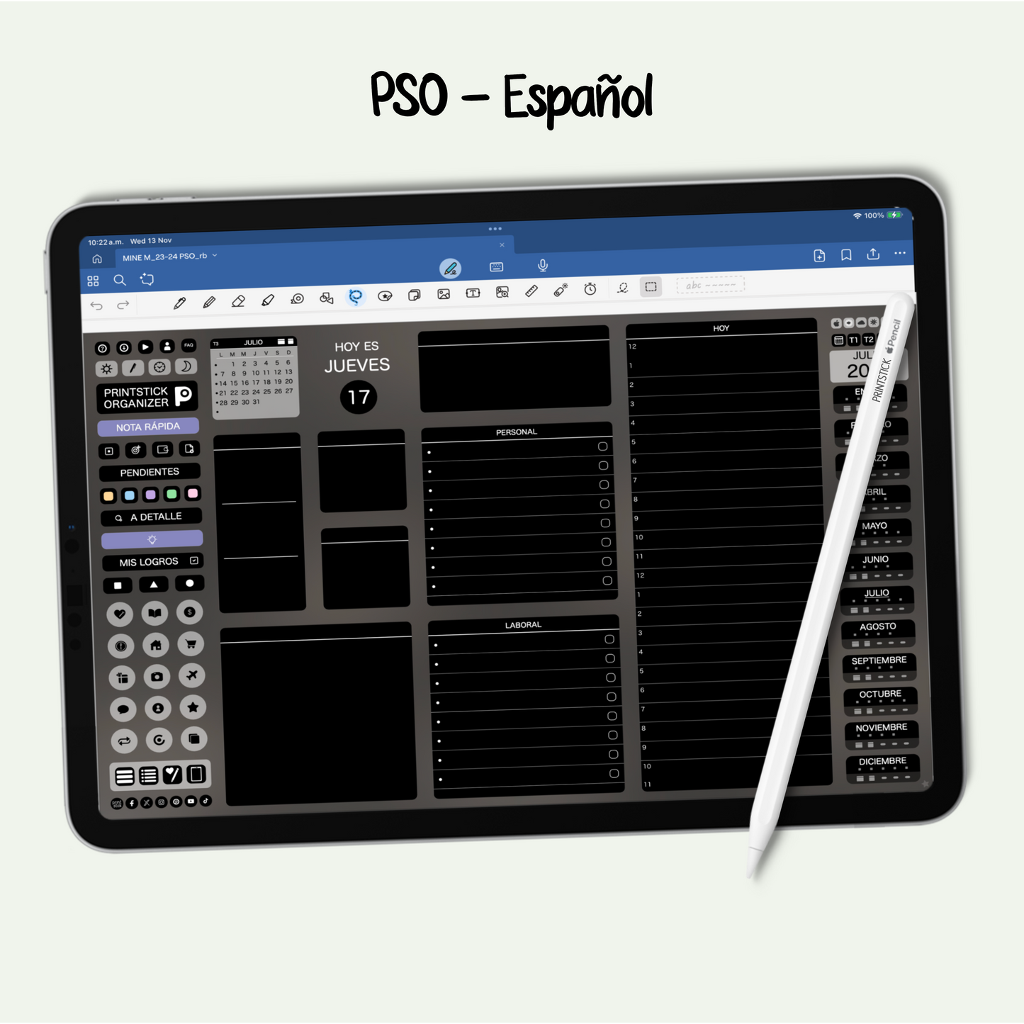 En español: PrintStick Organizer