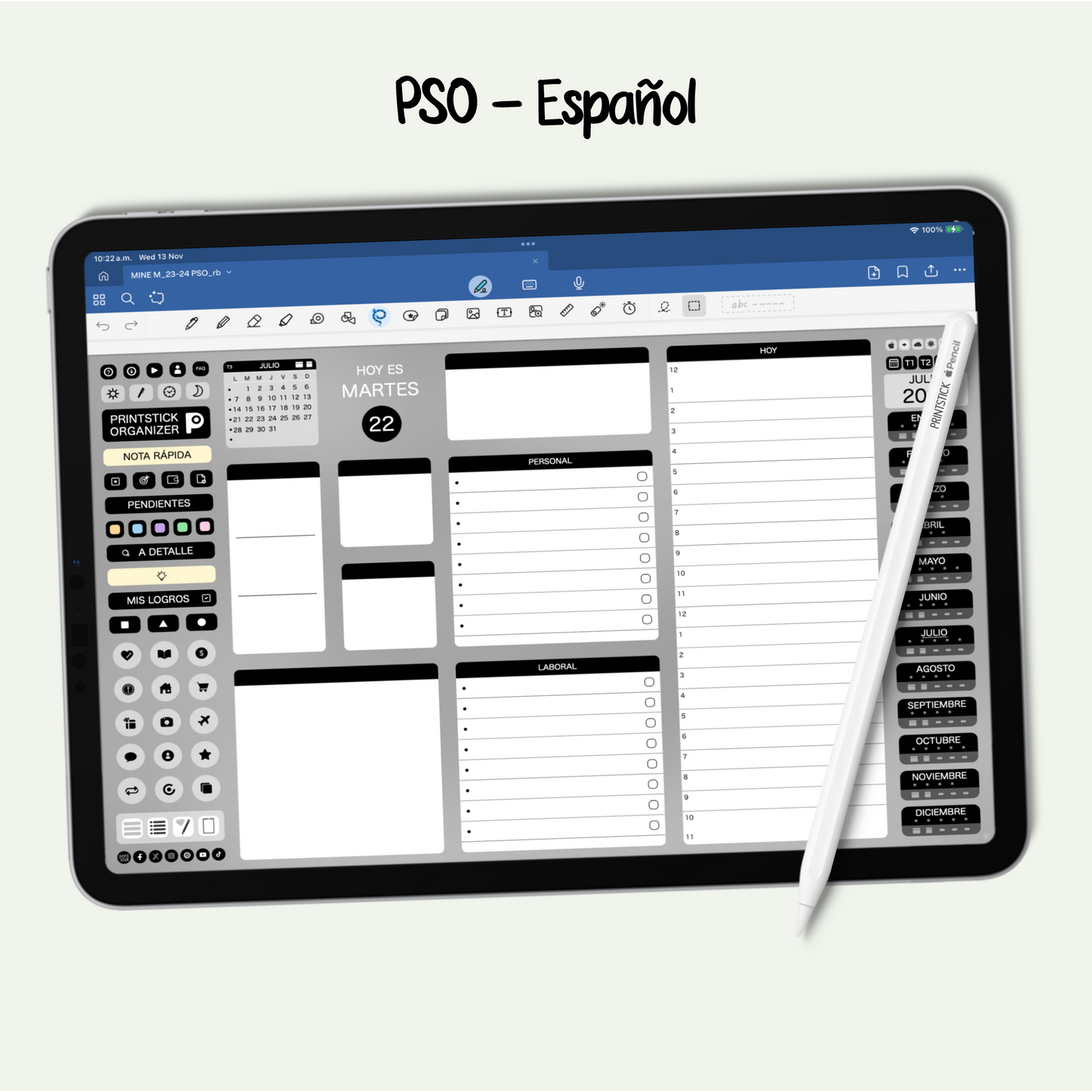 En español: PrintStick Organizer