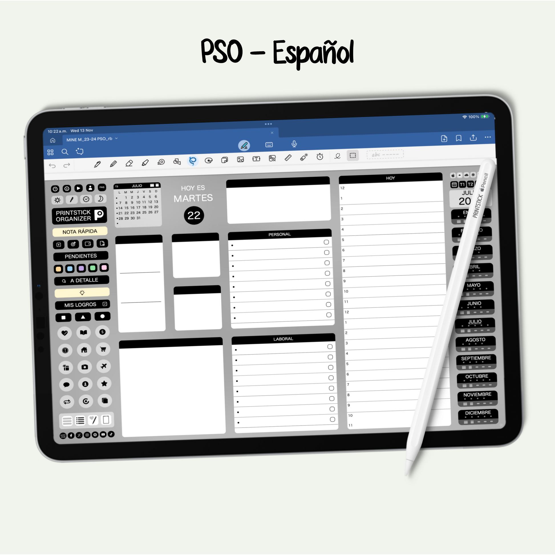 En español: PrintStick Organizer - PrintStick