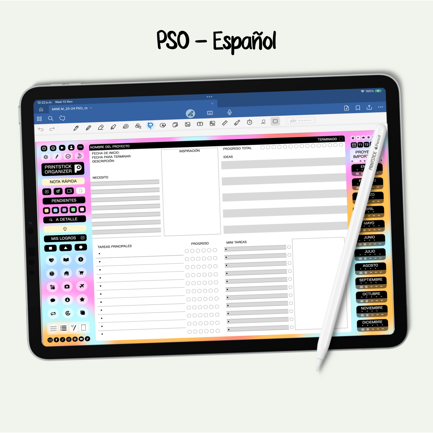 En español: PrintStick Organizer