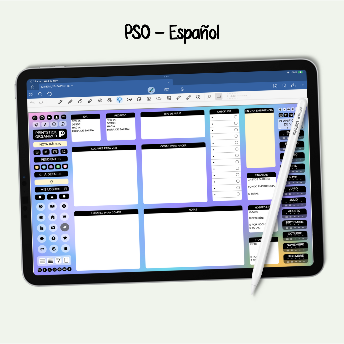 En español: PrintStick Organizer
