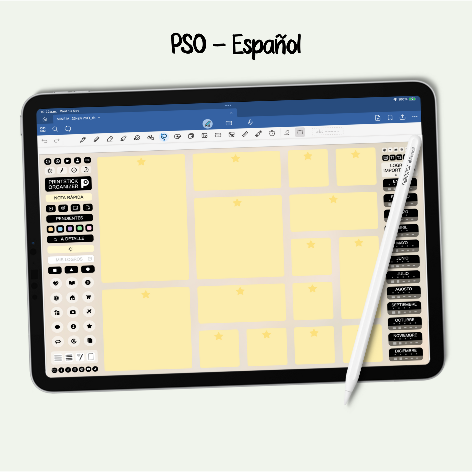 En español: PrintStick Organizer - PrintStick