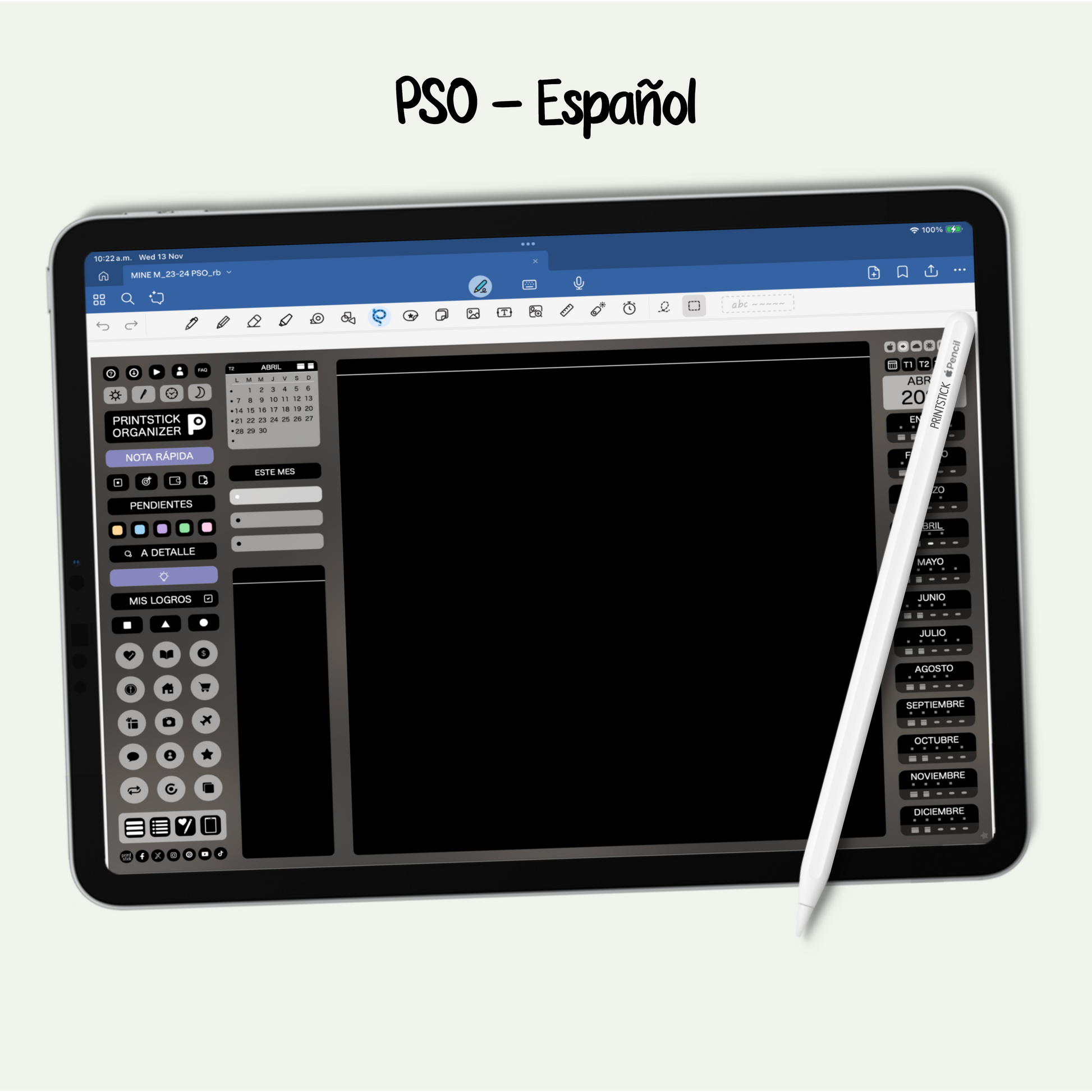 En español: PrintStick Organizer - PrintStick