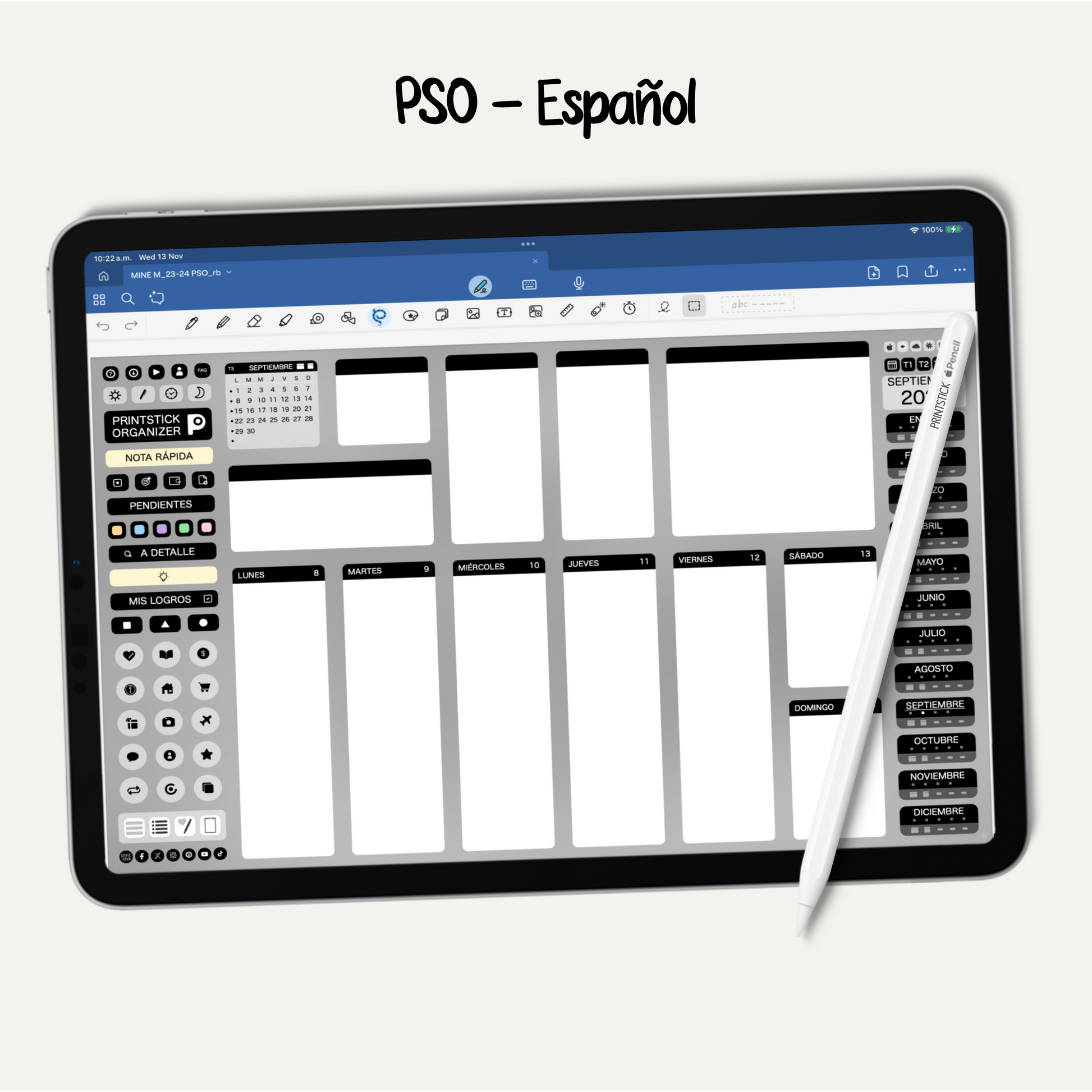 En español: PrintStick Organizer - PrintStick