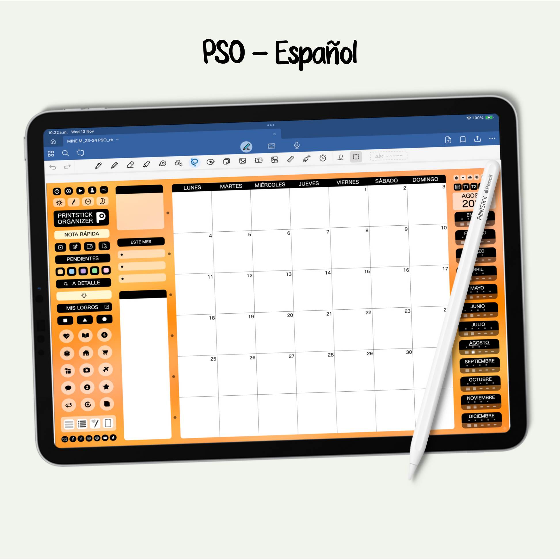 En español: PrintStick Organizer - PrintStick