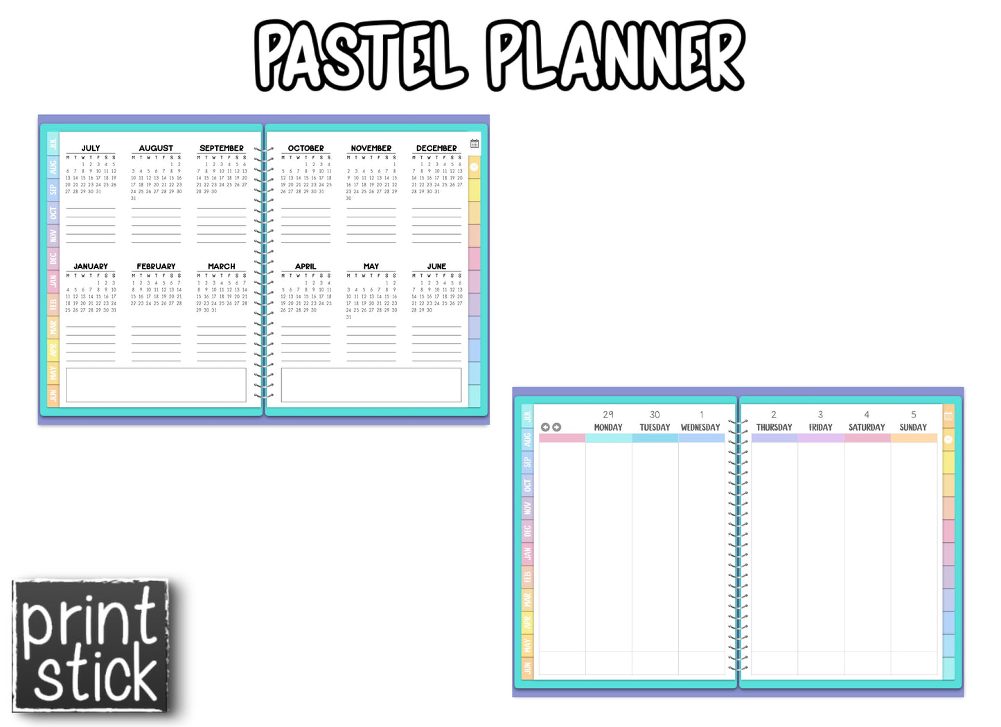 Pastel Planner - PrintStick