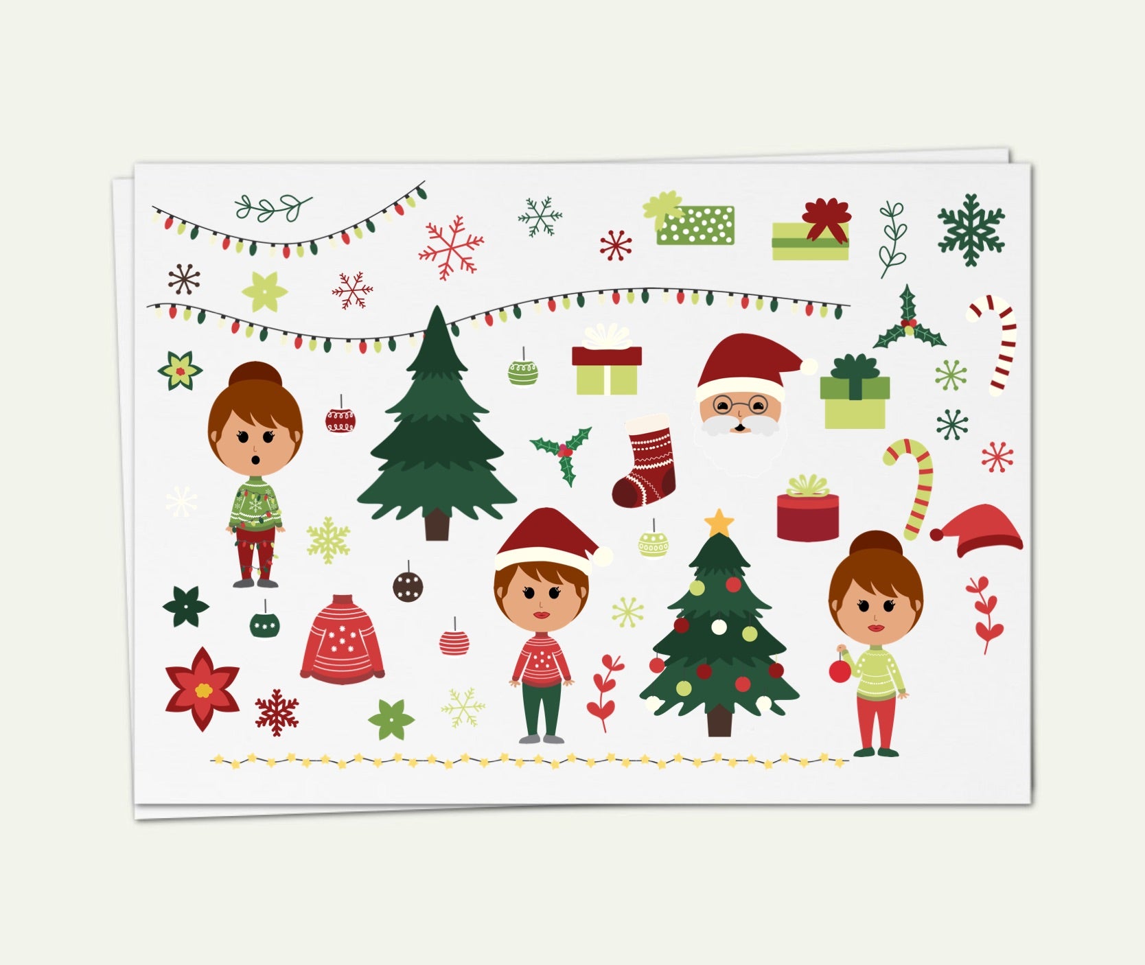 SS- Christmas Digital Planner Stickers - RC - PrintStick