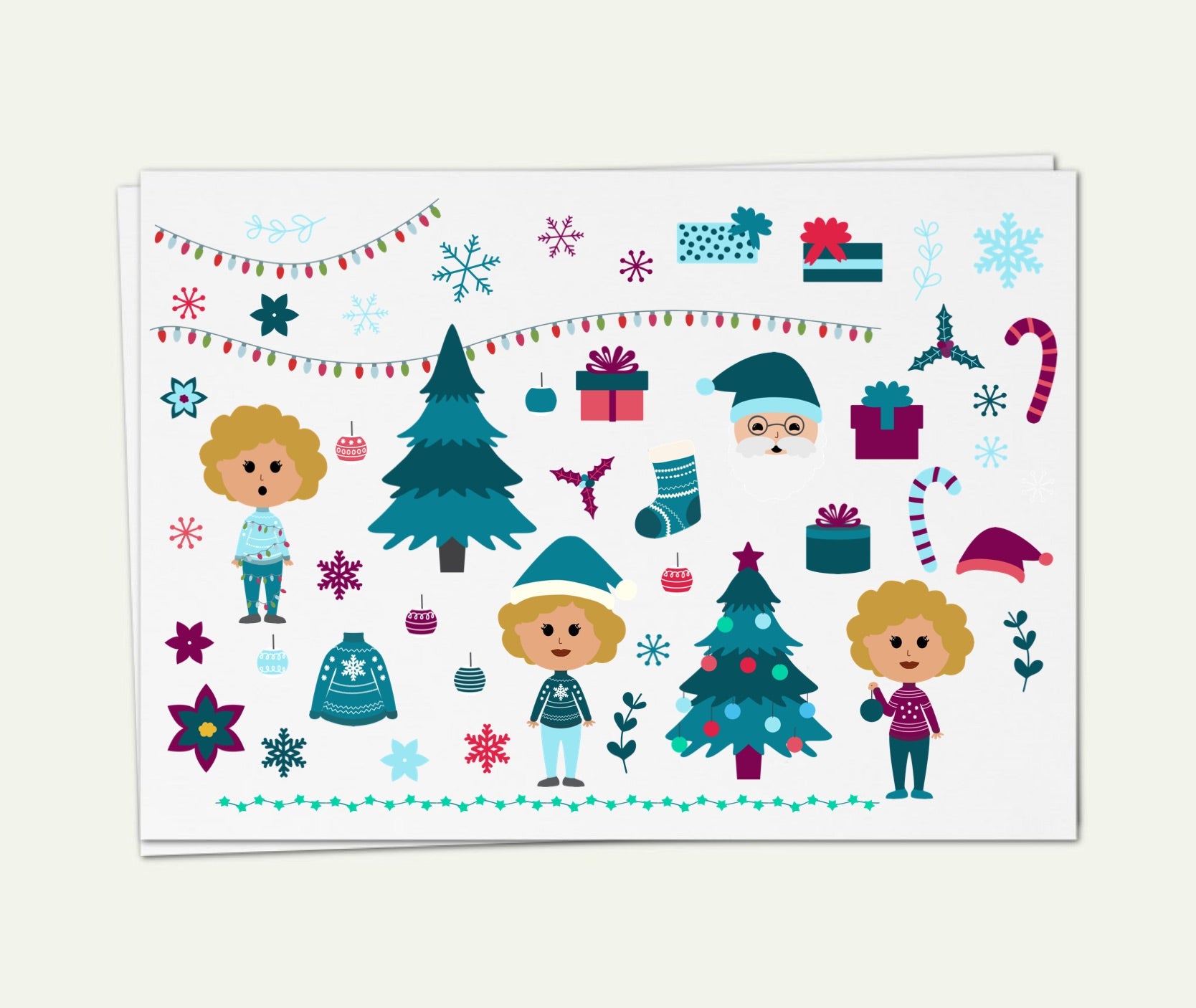 SS- Christmas Digital Planner Stickers - BC - PrintStick