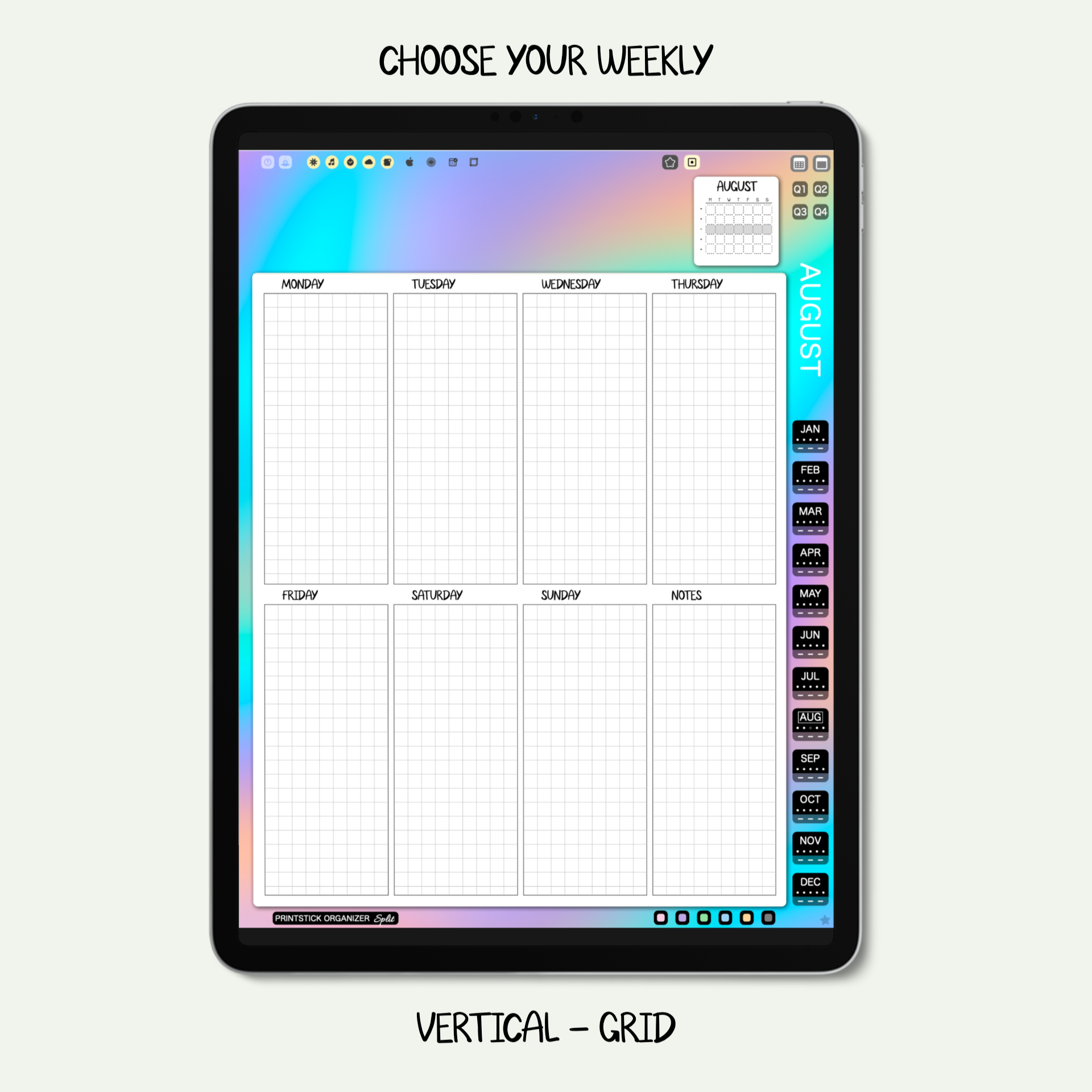 PSO SPLIT PLANNER - CLASSIC - PrintStick