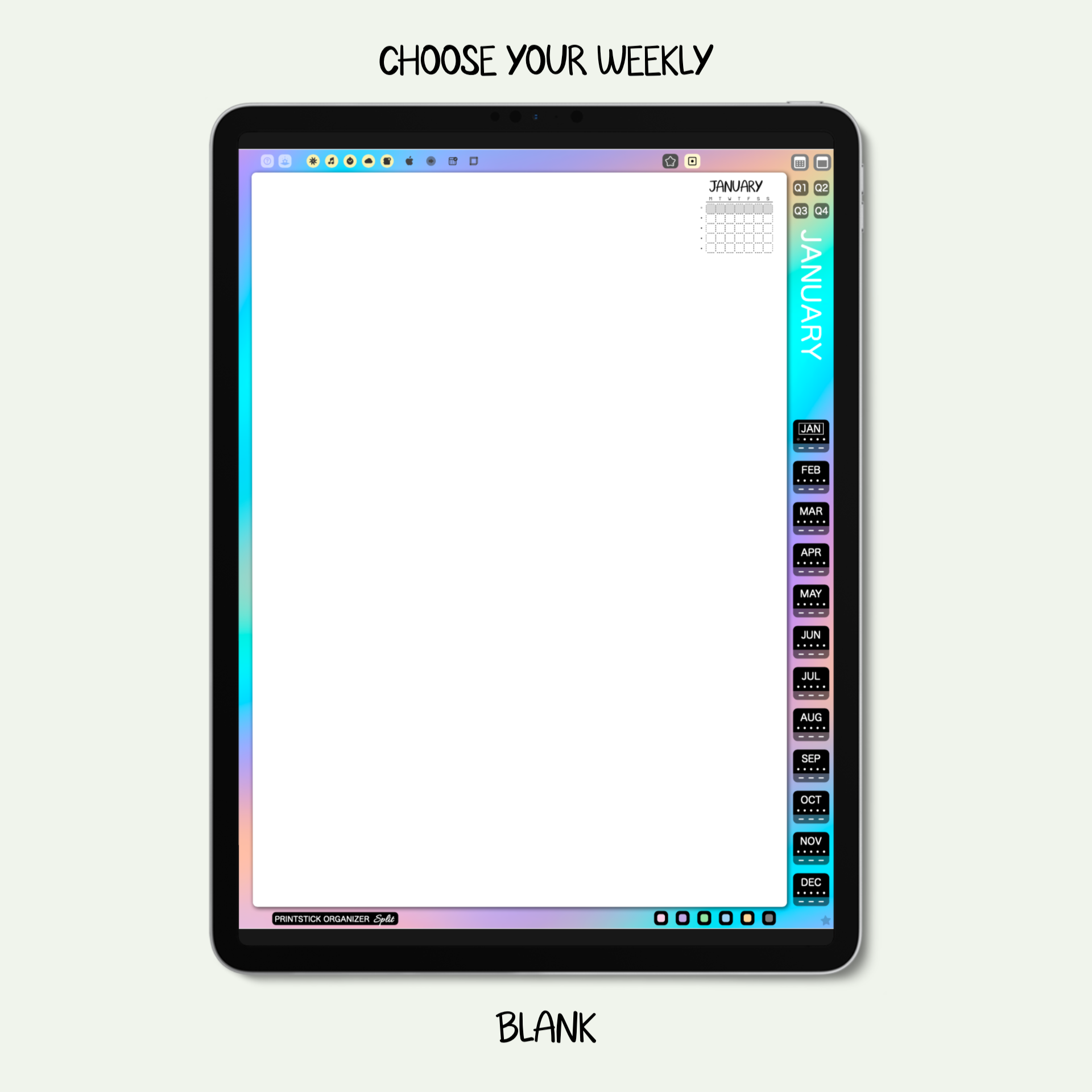PSO SPLIT PLANNER - CLASSIC - PrintStick