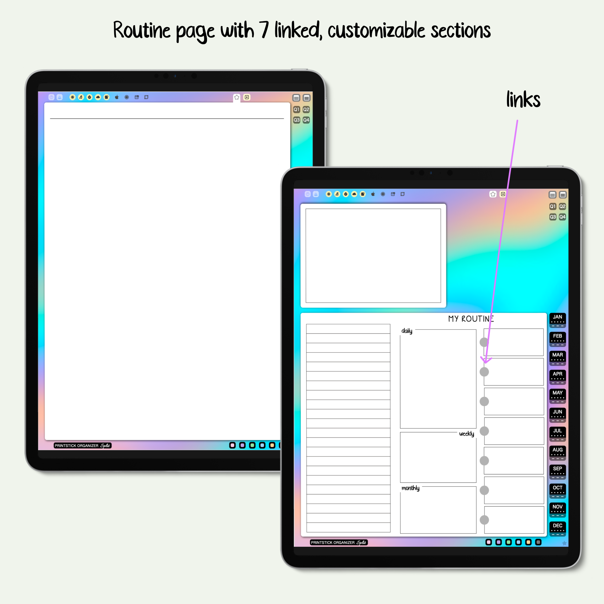 PSO SPLIT PLANNER - CLASSIC - PrintStick