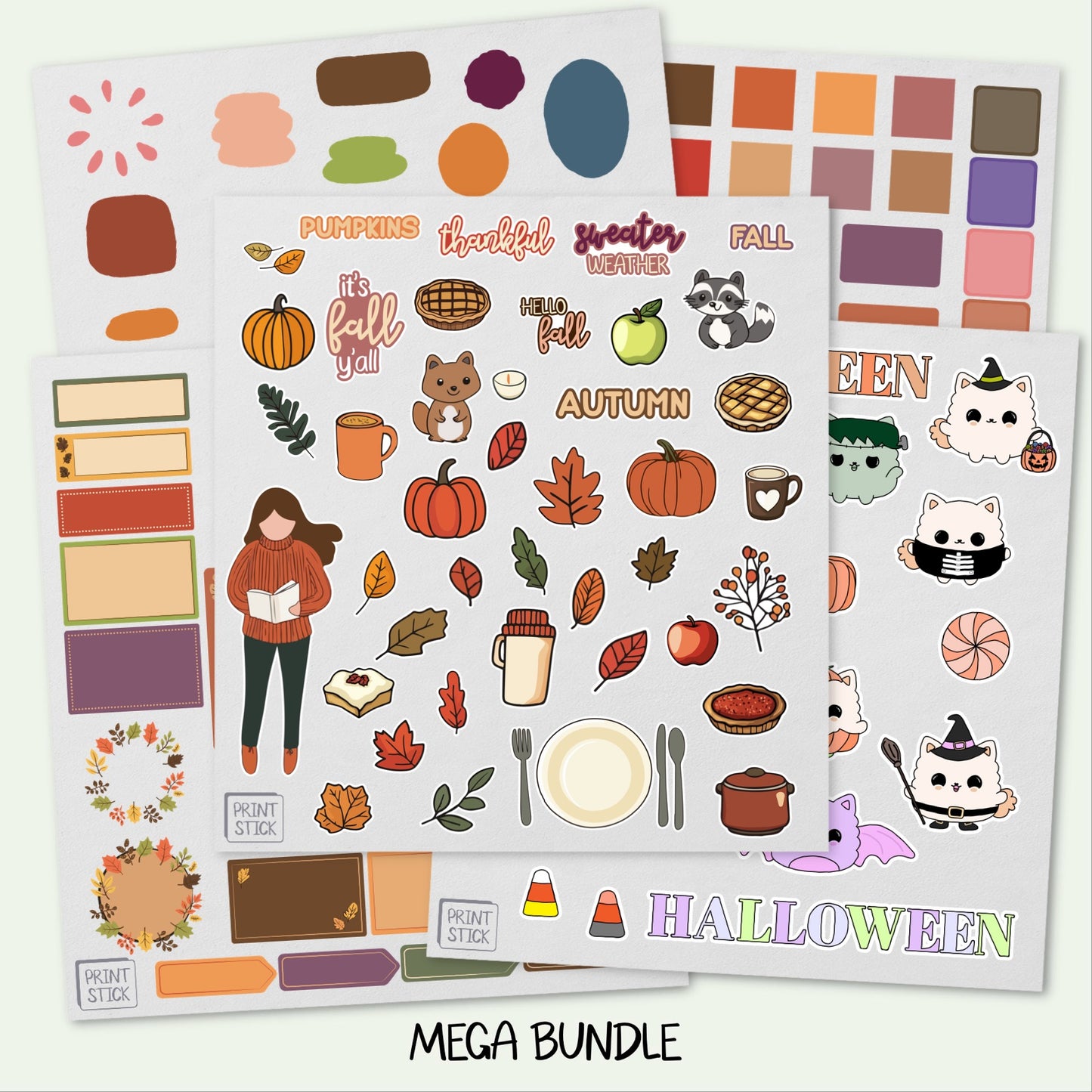 FALL STICKERS BUNDLE