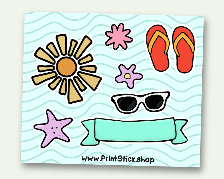SS - Summer - 25 - Stickers
