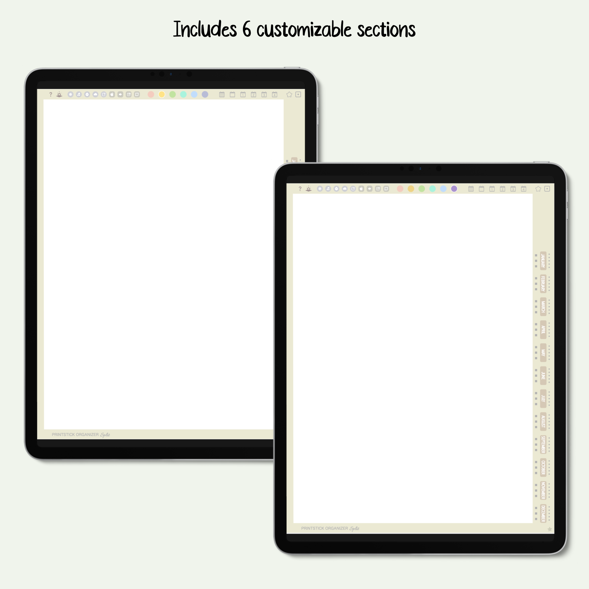 PSO SPLIT PLANNER - NEUTRALS - PrintStick