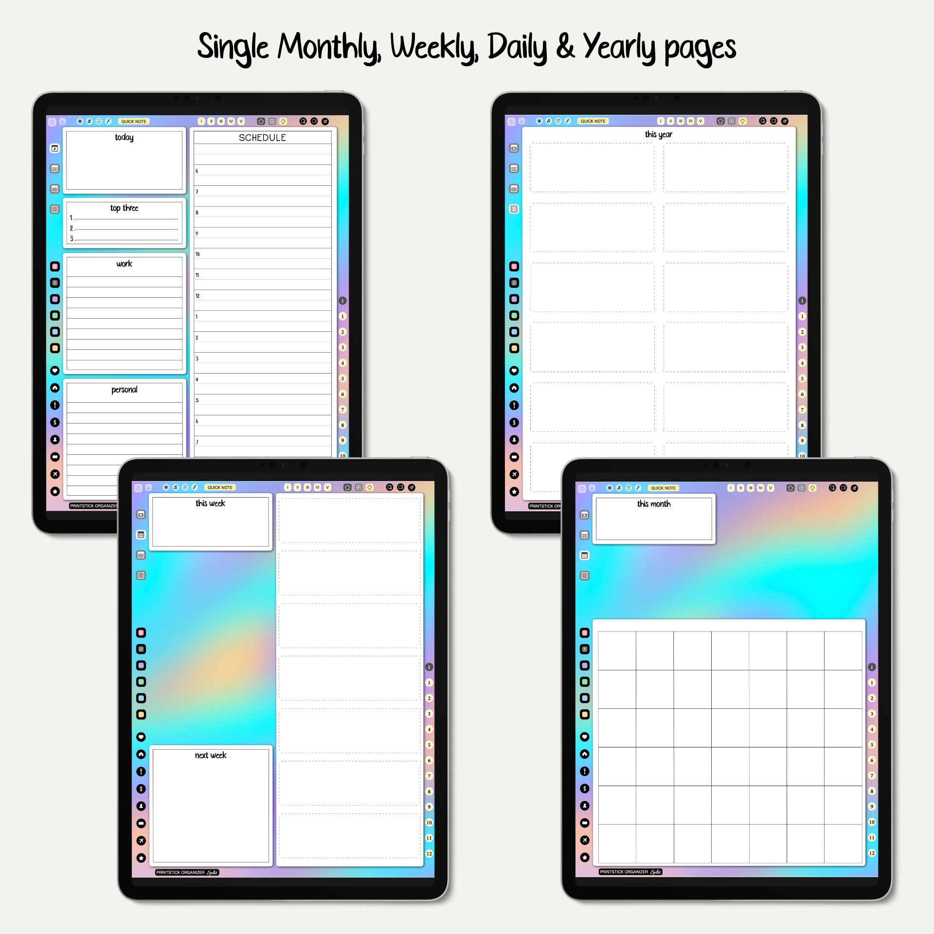 PrintStick ORGANIZER SPLIT - CLASSIC - PrintStick