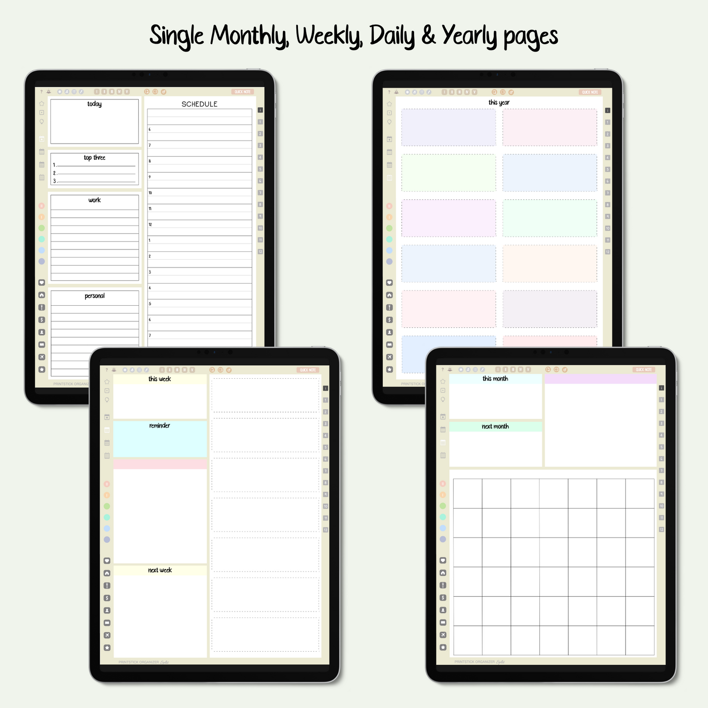 PrintStick ORGANIZER SPLIT - NEUTRALS