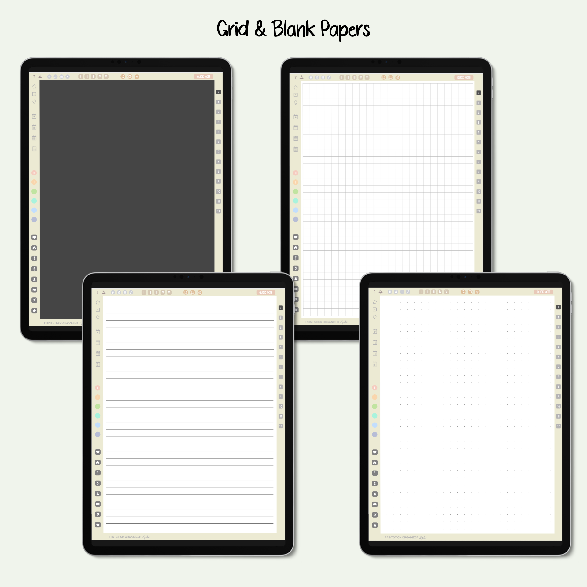 PrintStick ORGANIZER SPLIT - NEUTRALS - PrintStick