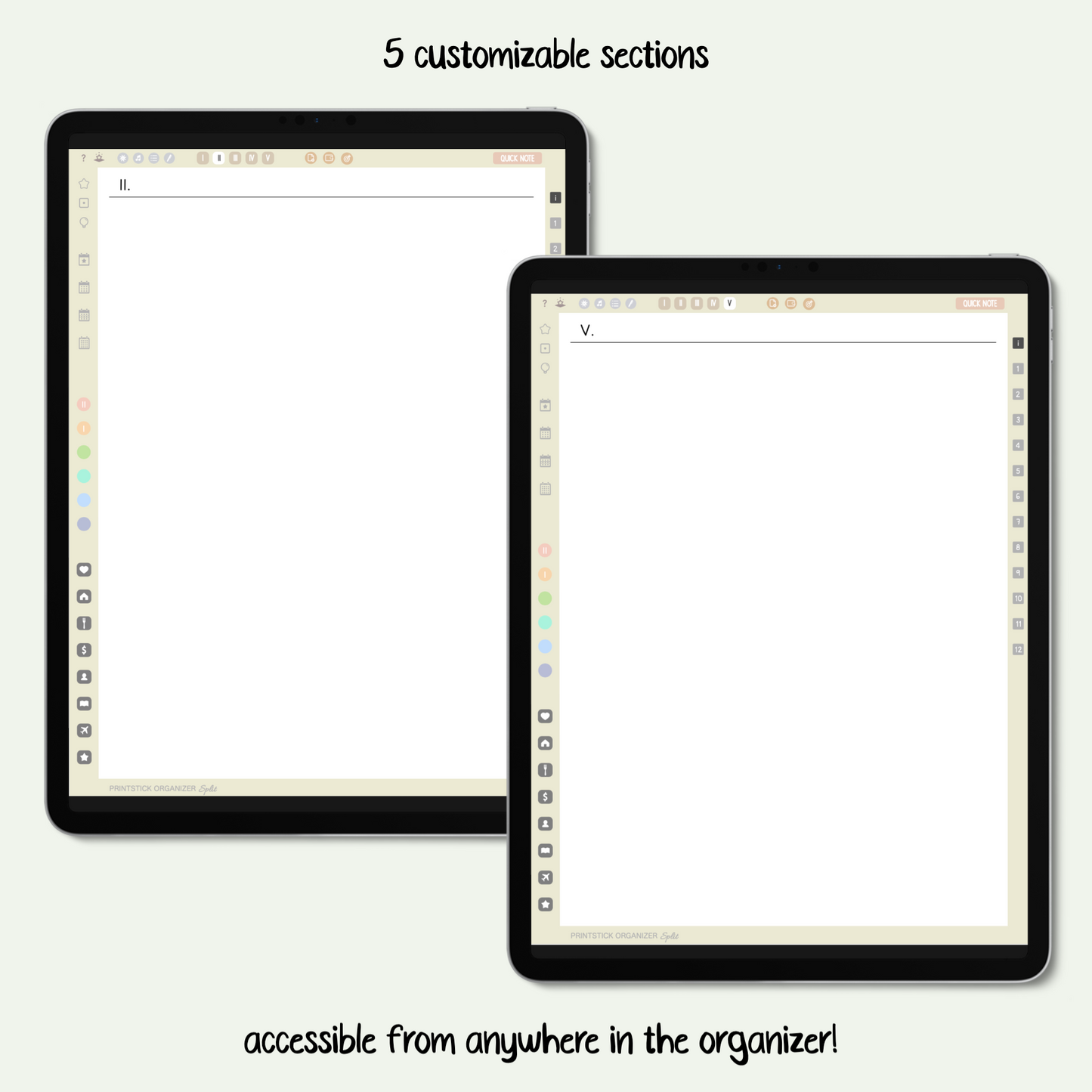 PrintStick ORGANIZER SPLIT - NEUTRALS