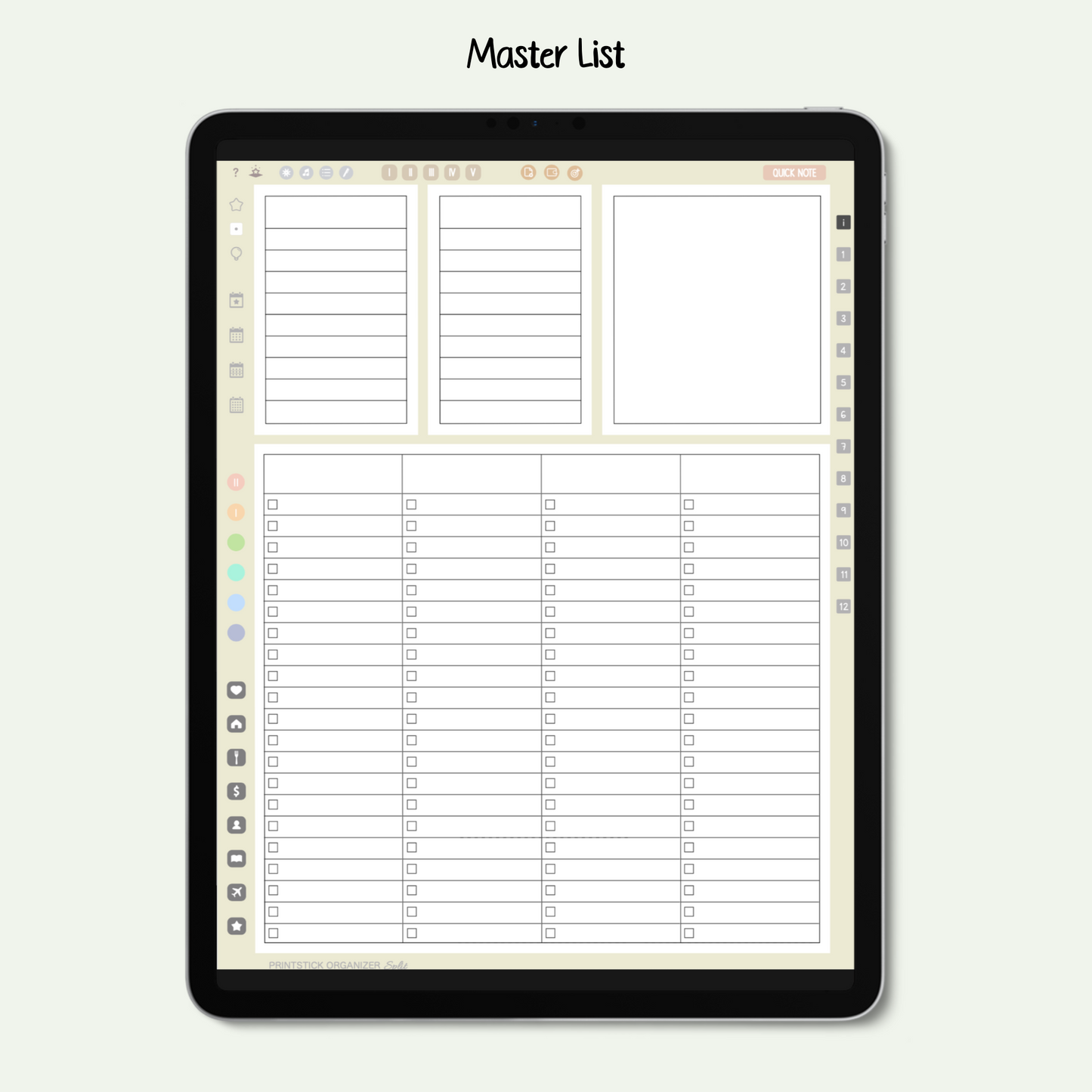 PrintStick ORGANIZER SPLIT - NEUTRALS