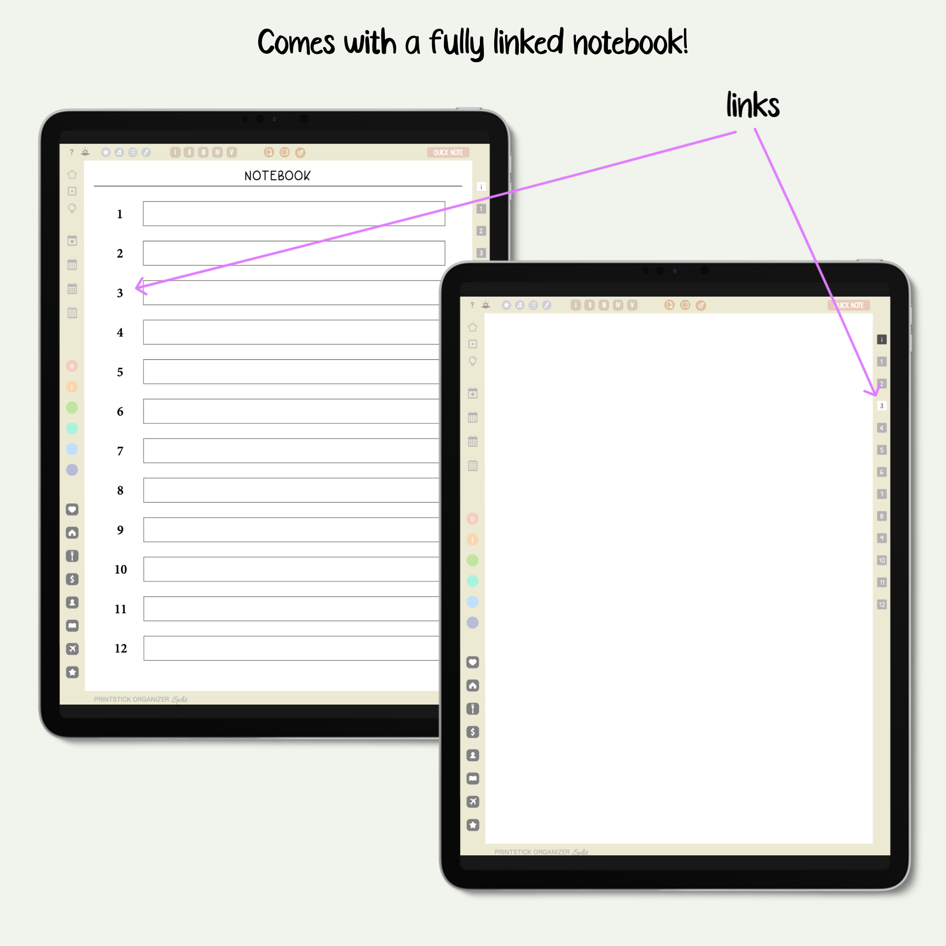 PrintStick ORGANIZER SPLIT - NEUTRALS - PrintStick