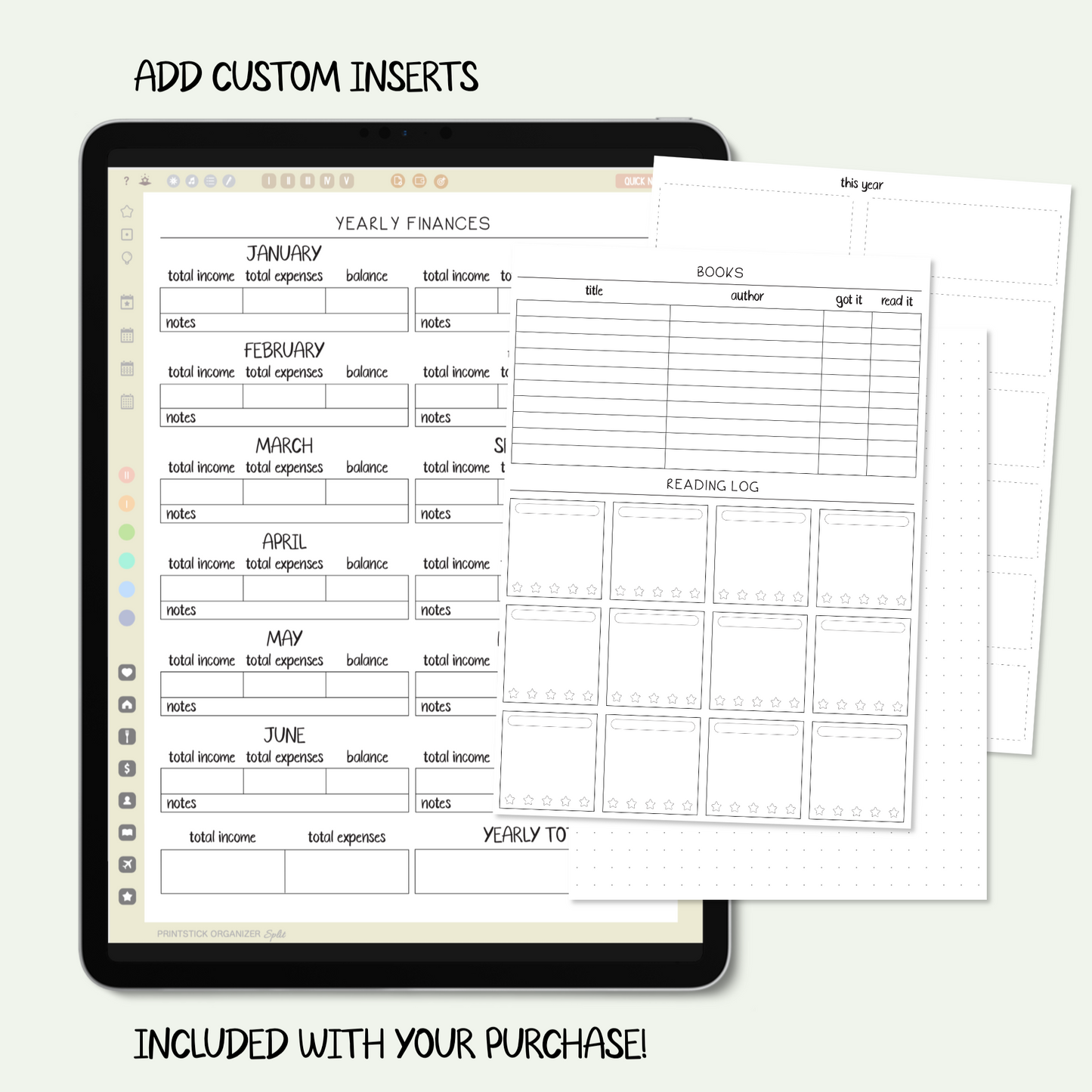 PrintStick ORGANIZER SPLIT - NEUTRALS