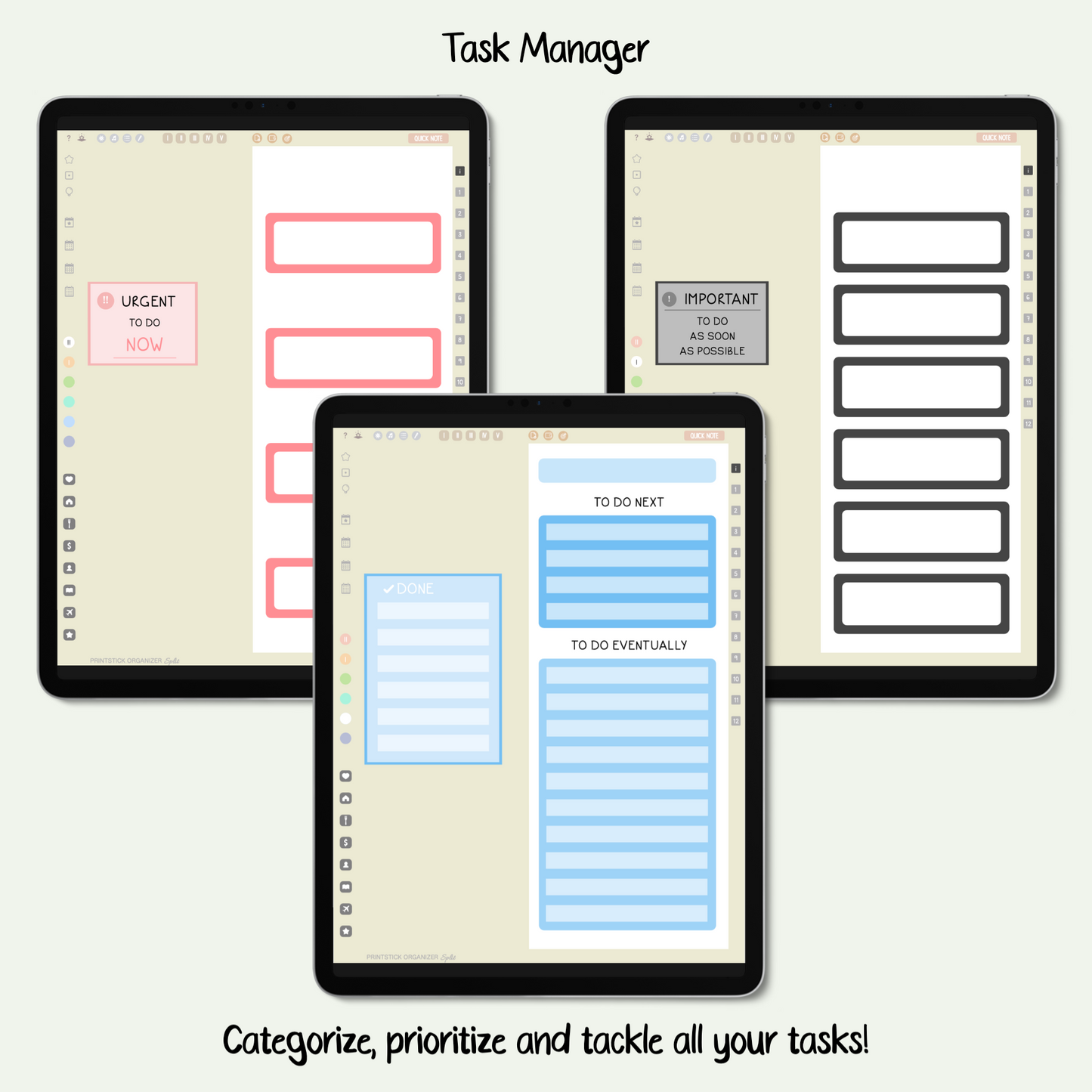 PrintStick ORGANIZER SPLIT - NEUTRALS