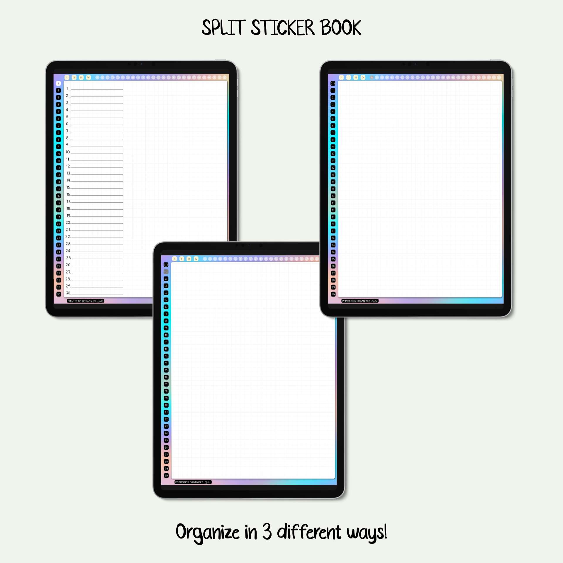 SPLIT Sticker Book / CH O - PrintStick
