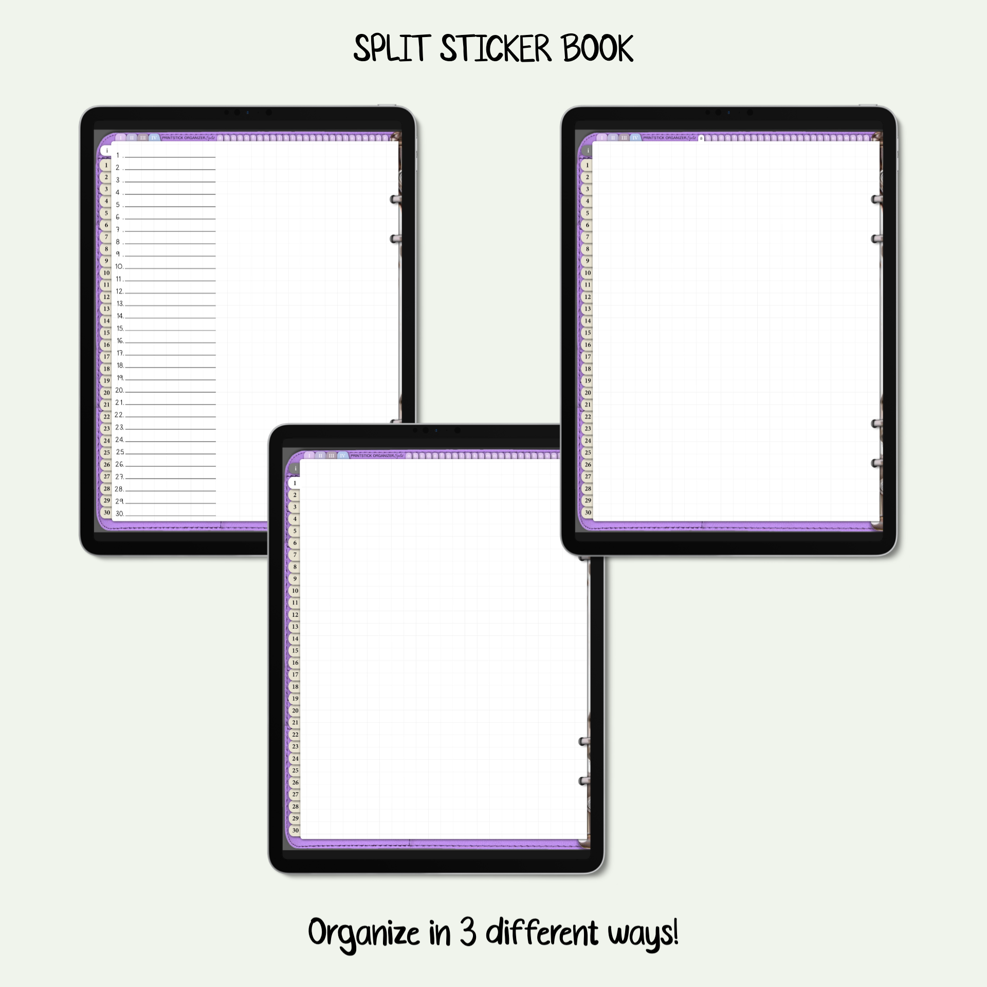 SPLIT Sticker Book / CH O - PrintStick