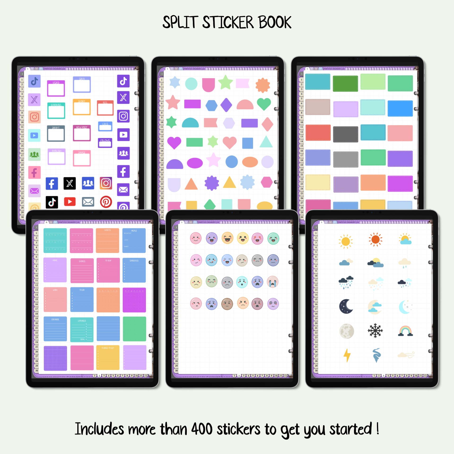 SPLIT Sticker Book / CH O - PrintStick