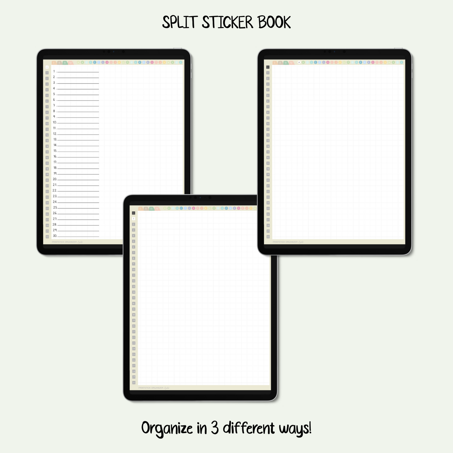 SPLIT Sticker Book - NEUTRALS