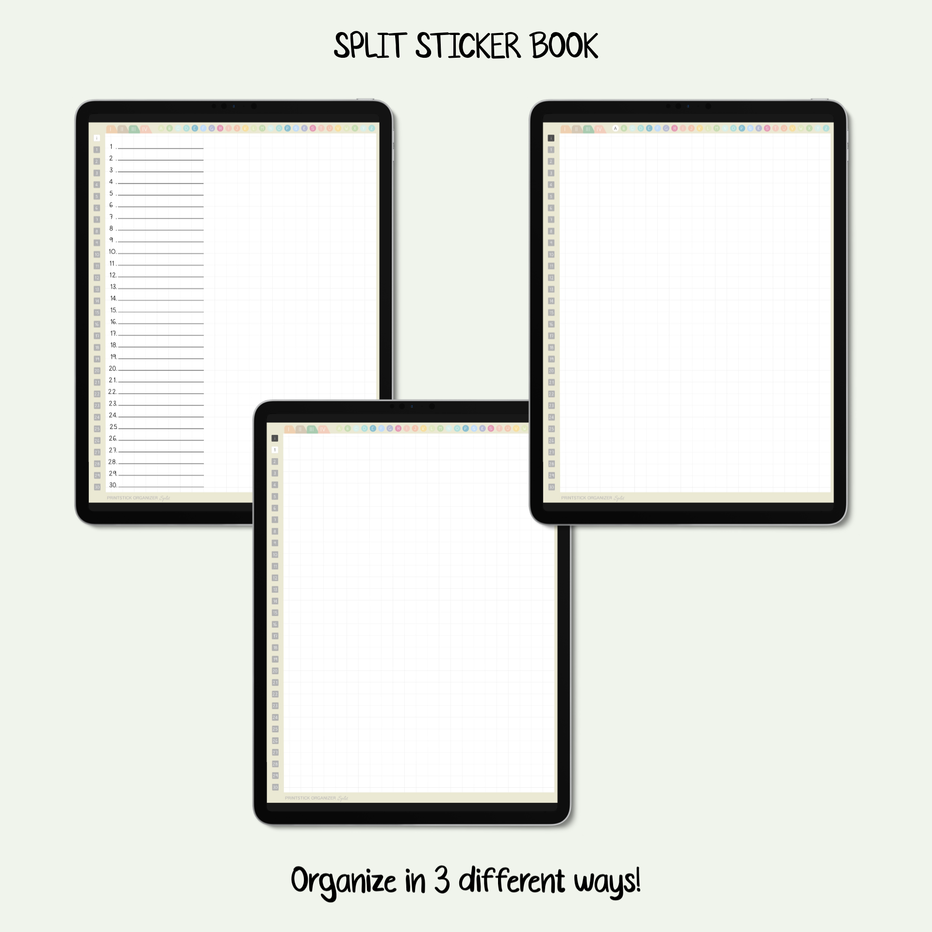 SPLIT Sticker Book / CH O - PrintStick
