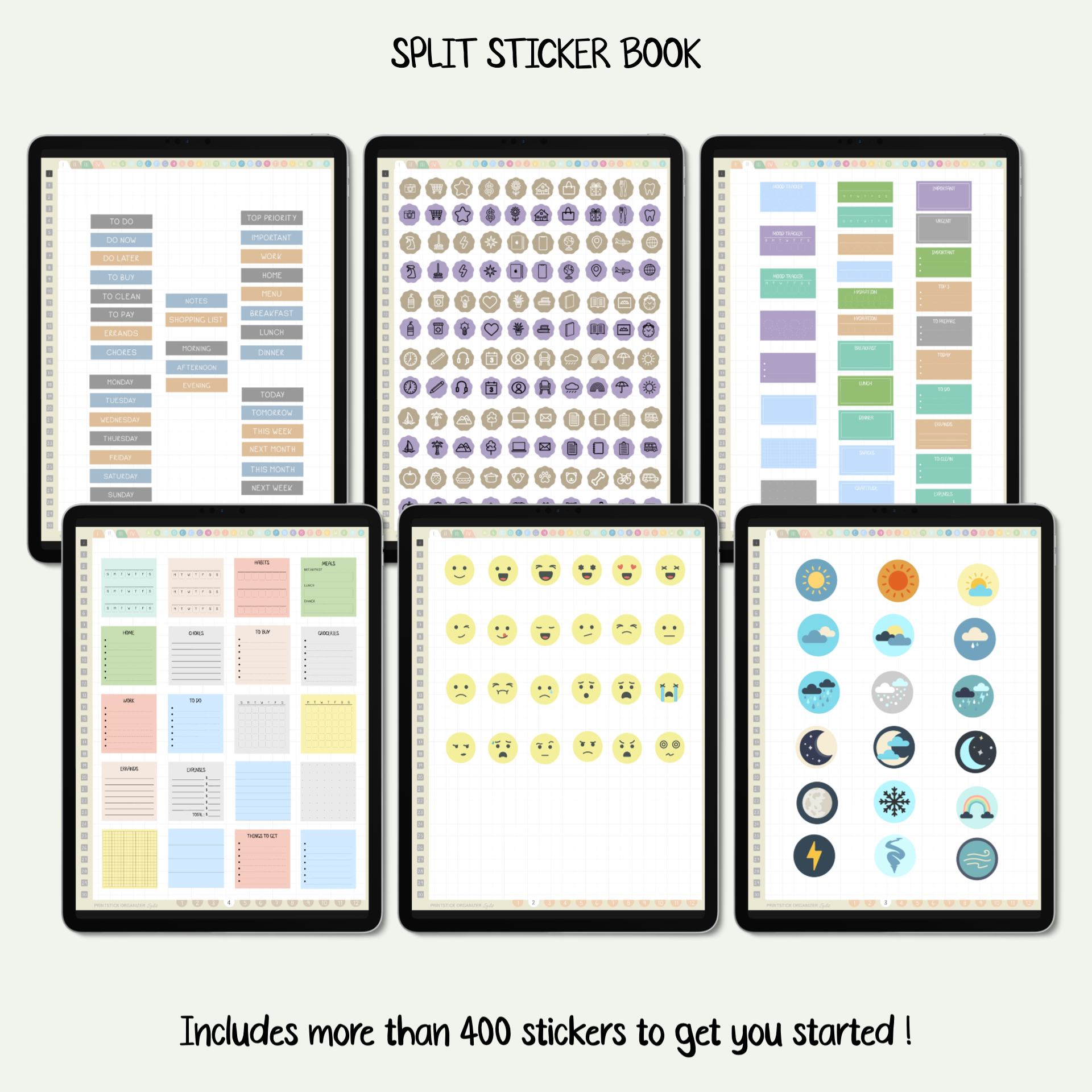 SPLIT Sticker Book / CH O - PrintStick