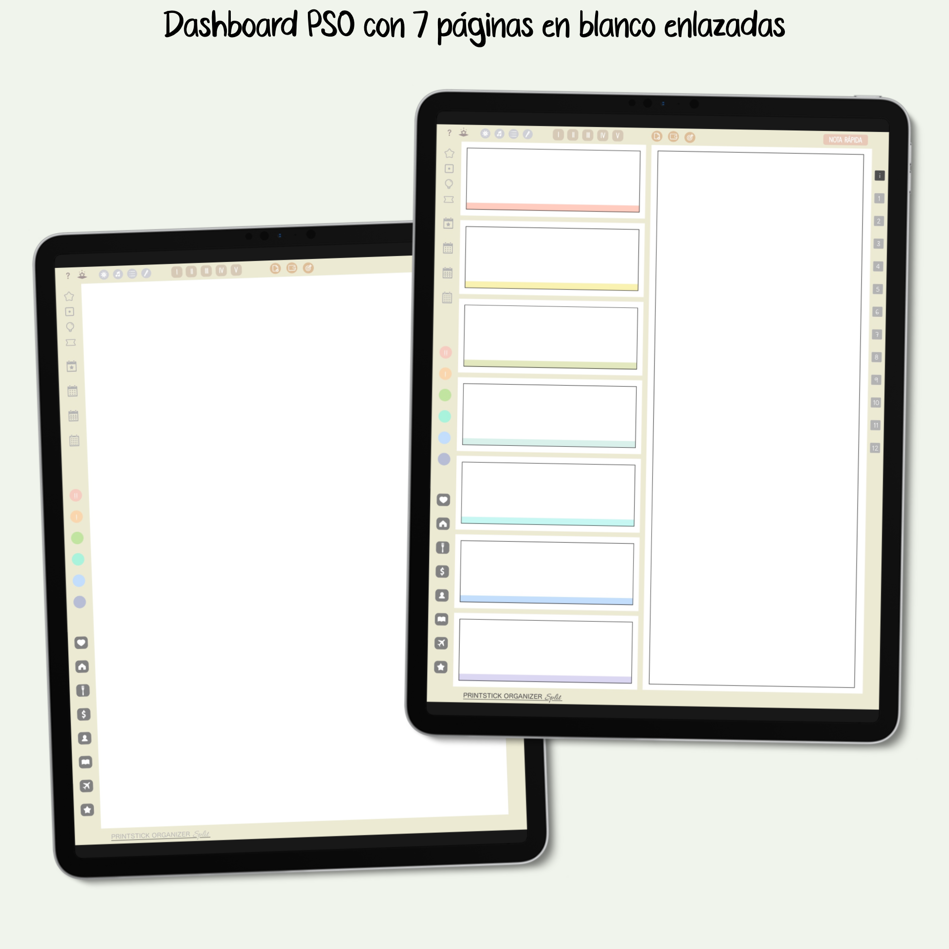 En español: ORGANIZADOR PrintStick SPLIT - NEUTRO - PrintStick