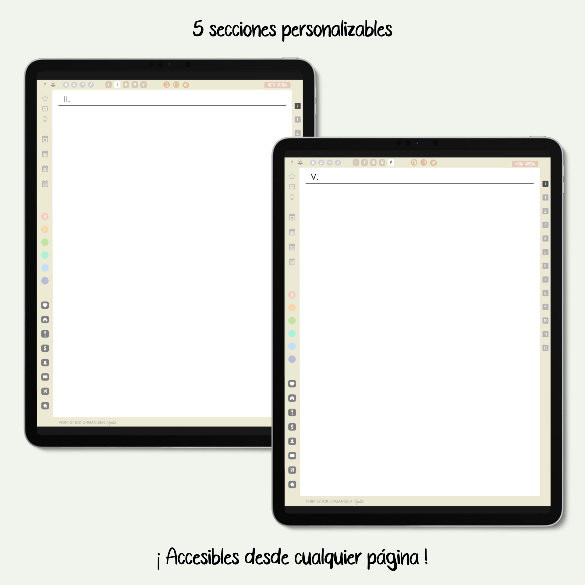 En español: ORGANIZADOR PrintStick SPLIT - NEUTRO - PrintStick