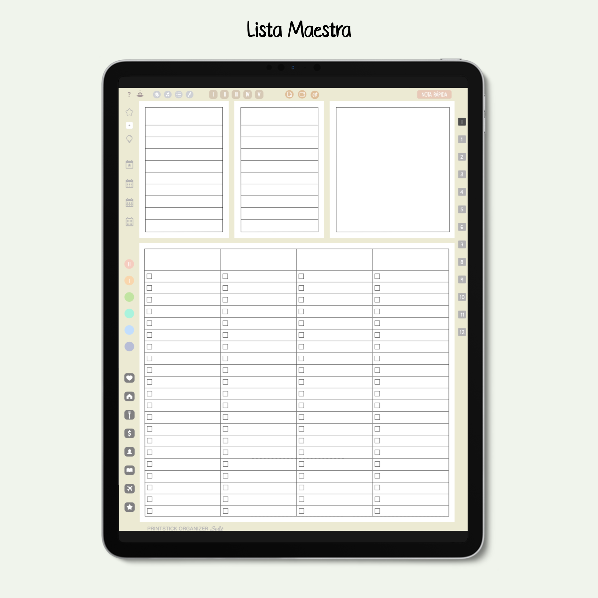 En español: ORGANIZADOR PrintStick SPLIT - NEUTRO - PrintStick