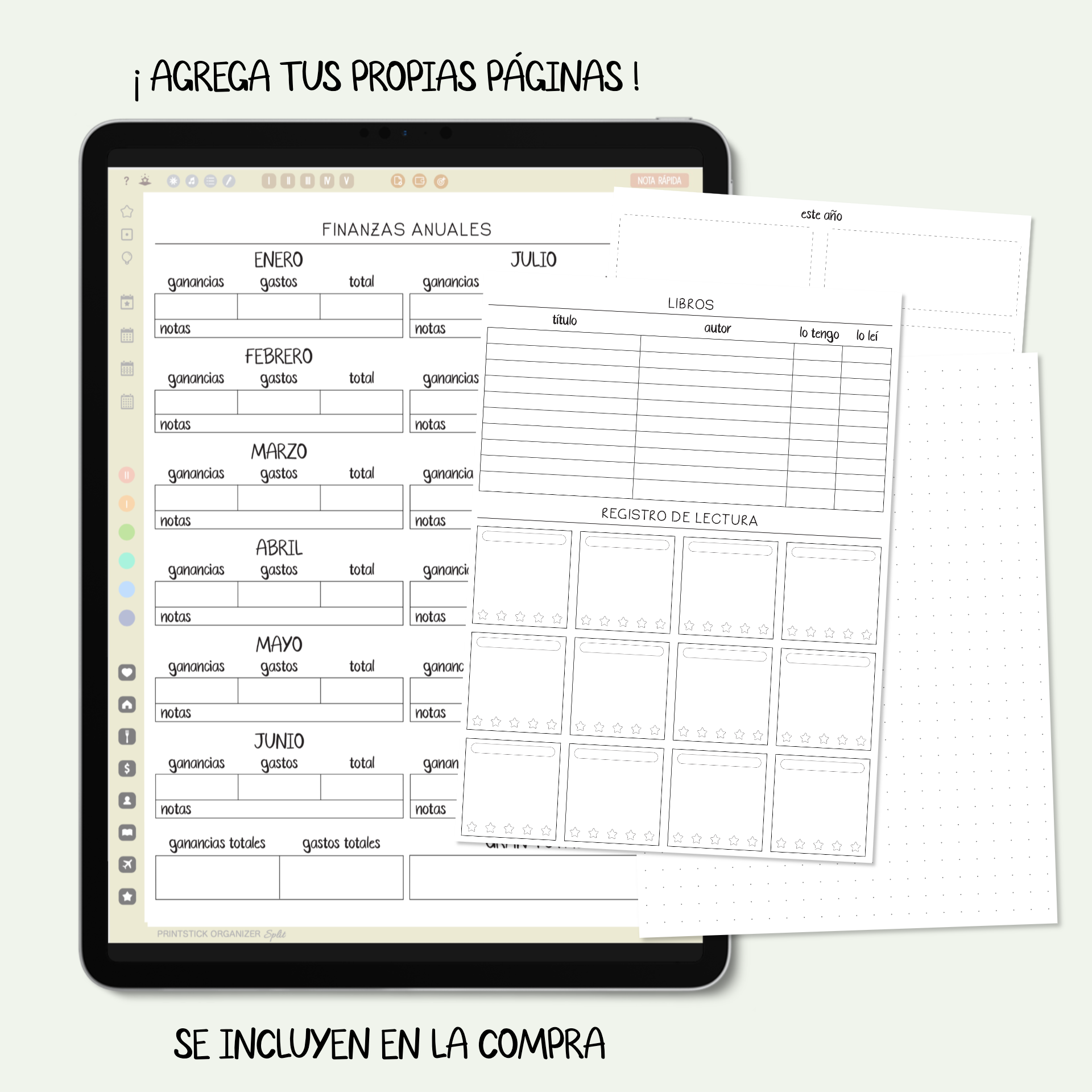 En español: ORGANIZADOR PrintStick SPLIT - NEUTRO - PrintStick