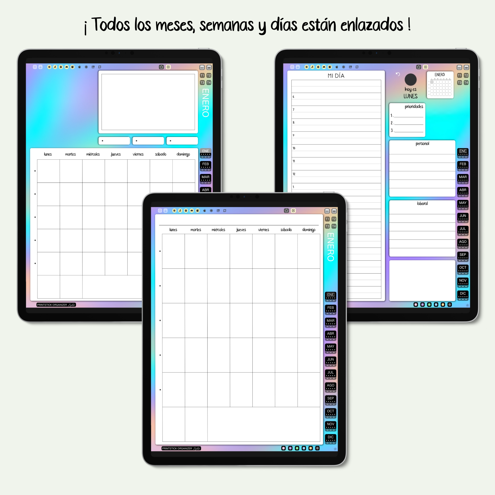 En español: AGENDA PSO SPLIT - CLÁSICO - PrintStick