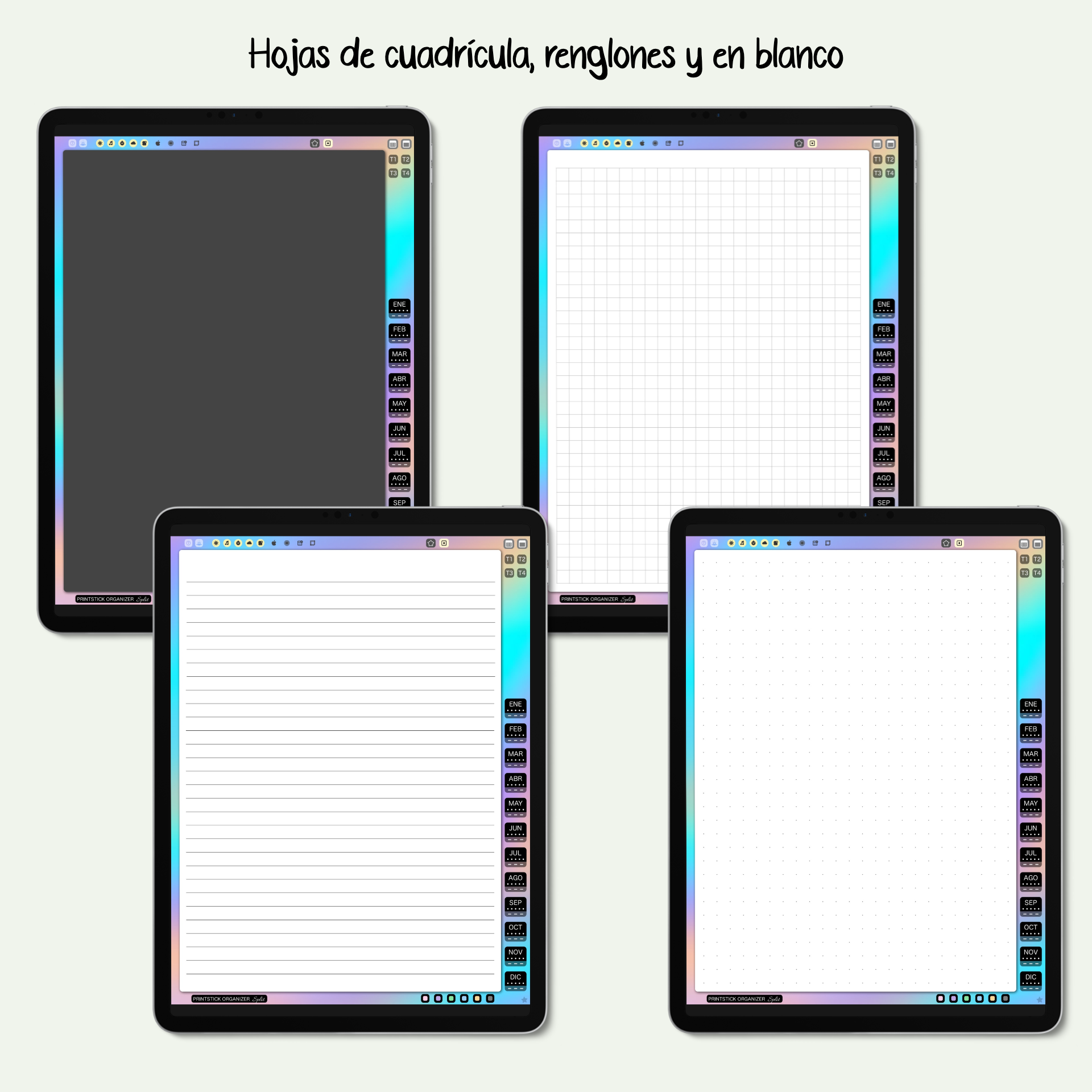 En español: AGENDA PSO SPLIT - CLÁSICO - PrintStick