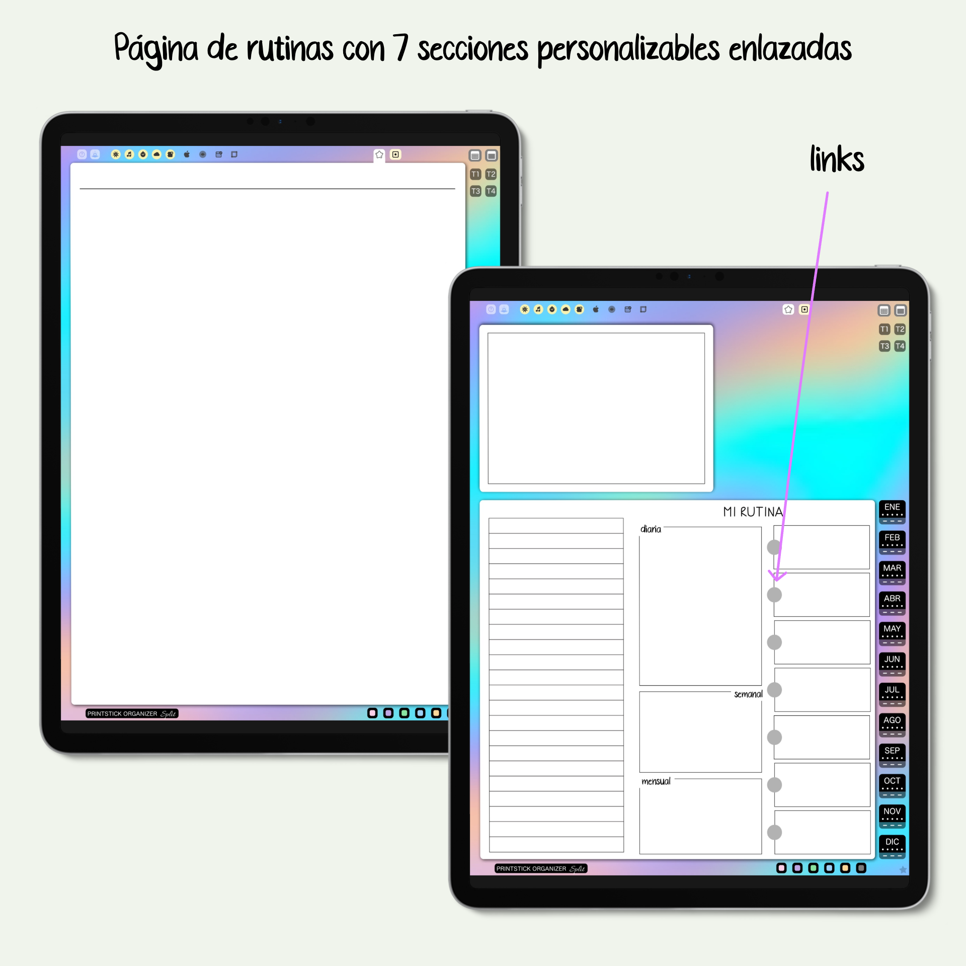 En español: AGENDA PSO SPLIT - CLÁSICO - PrintStick