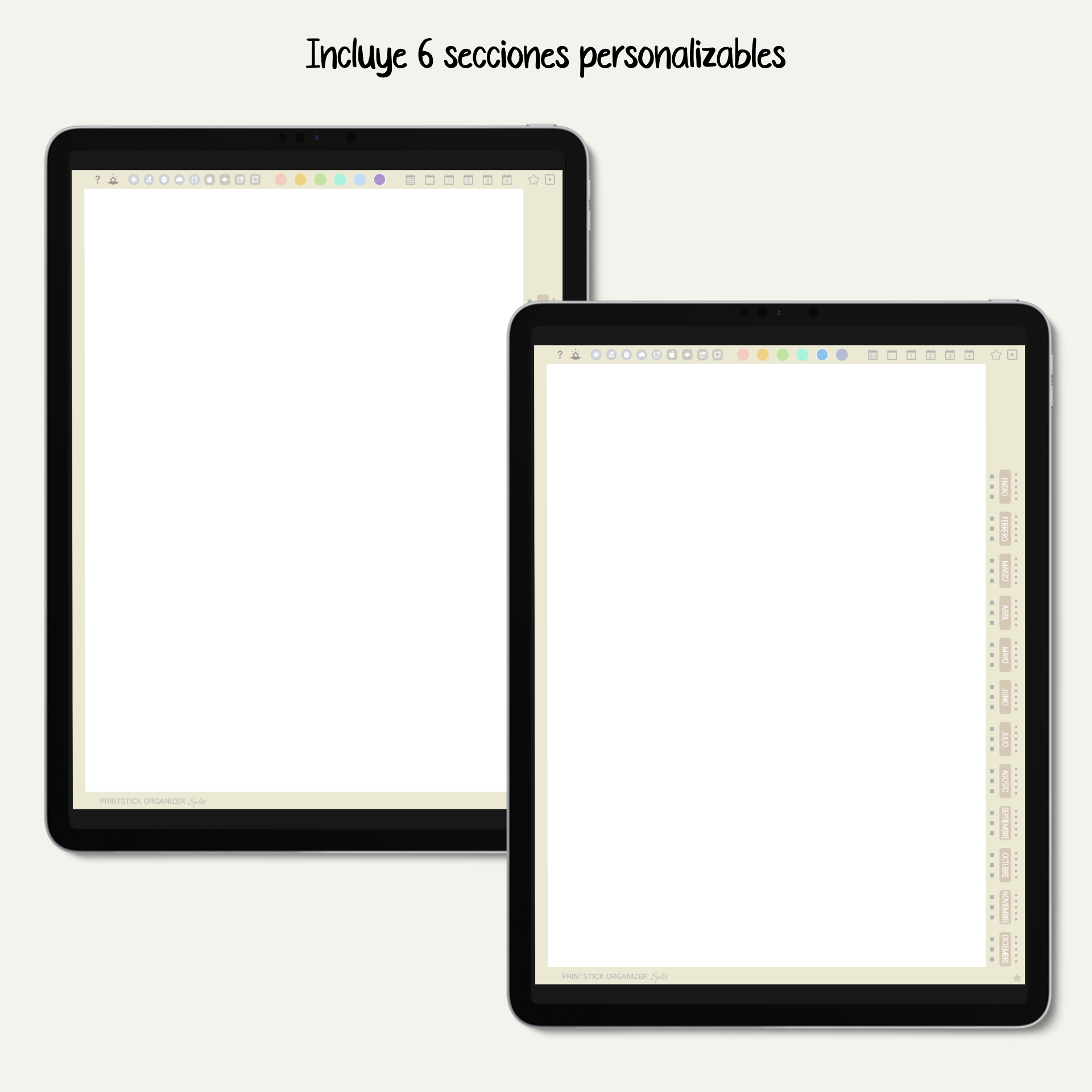 En español: AGENDA PSO SPLIT - NEUTRO - PrintStick