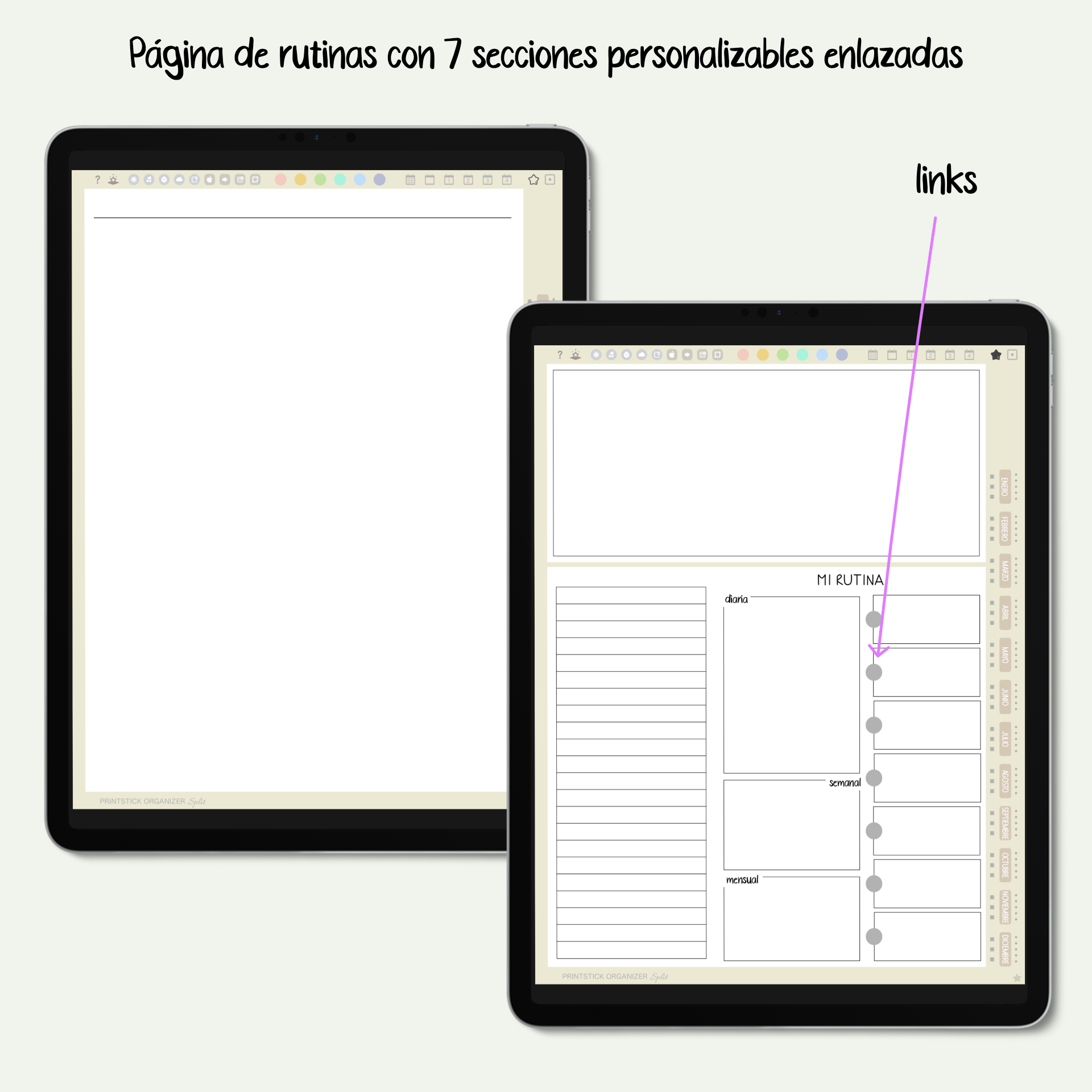 En español: AGENDA PSO SPLIT - NEUTRO - PrintStick