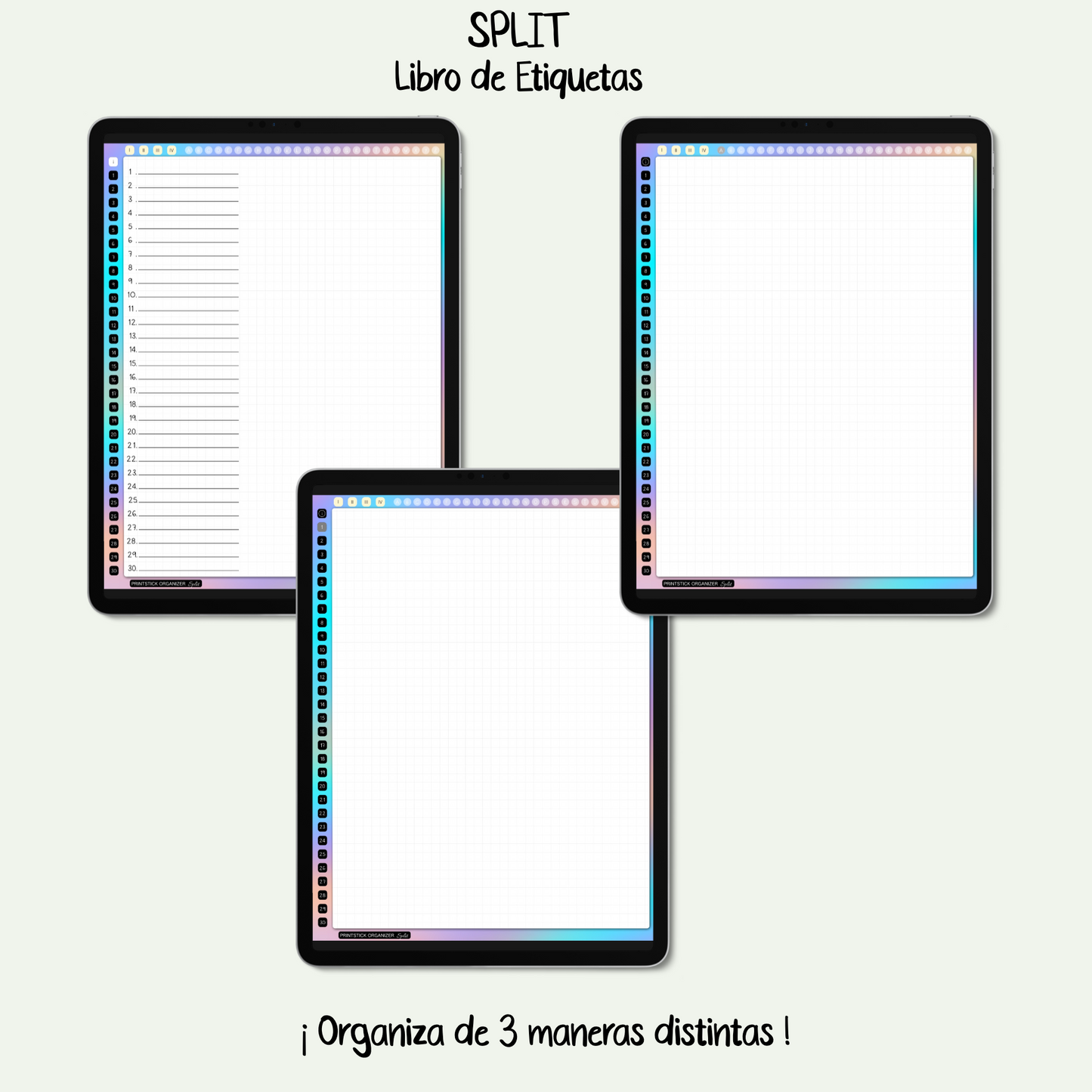 Libro de Etiquetas SPLIT - CLÁSICO - PrintStick