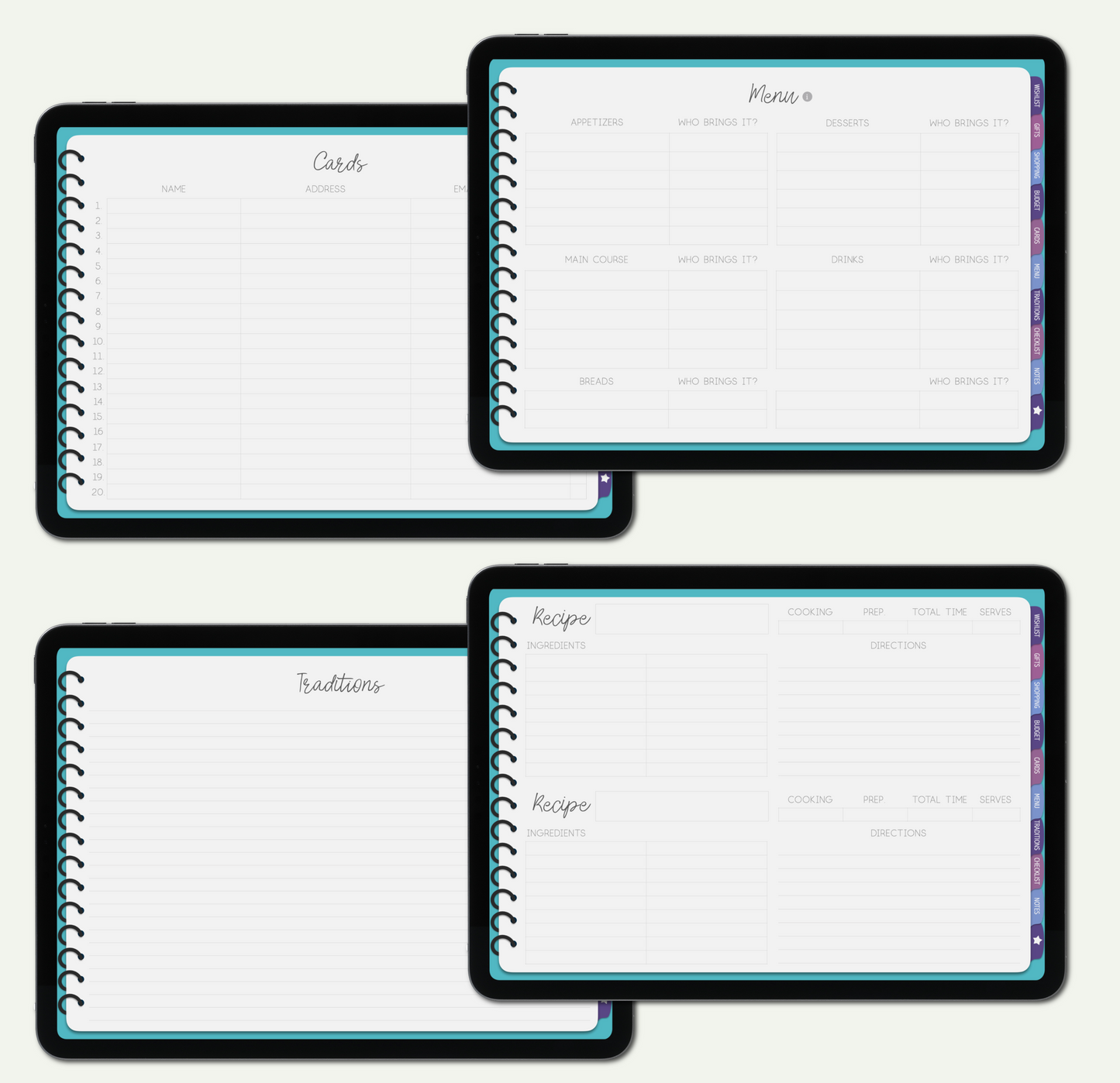 Holiday Planner Vol I