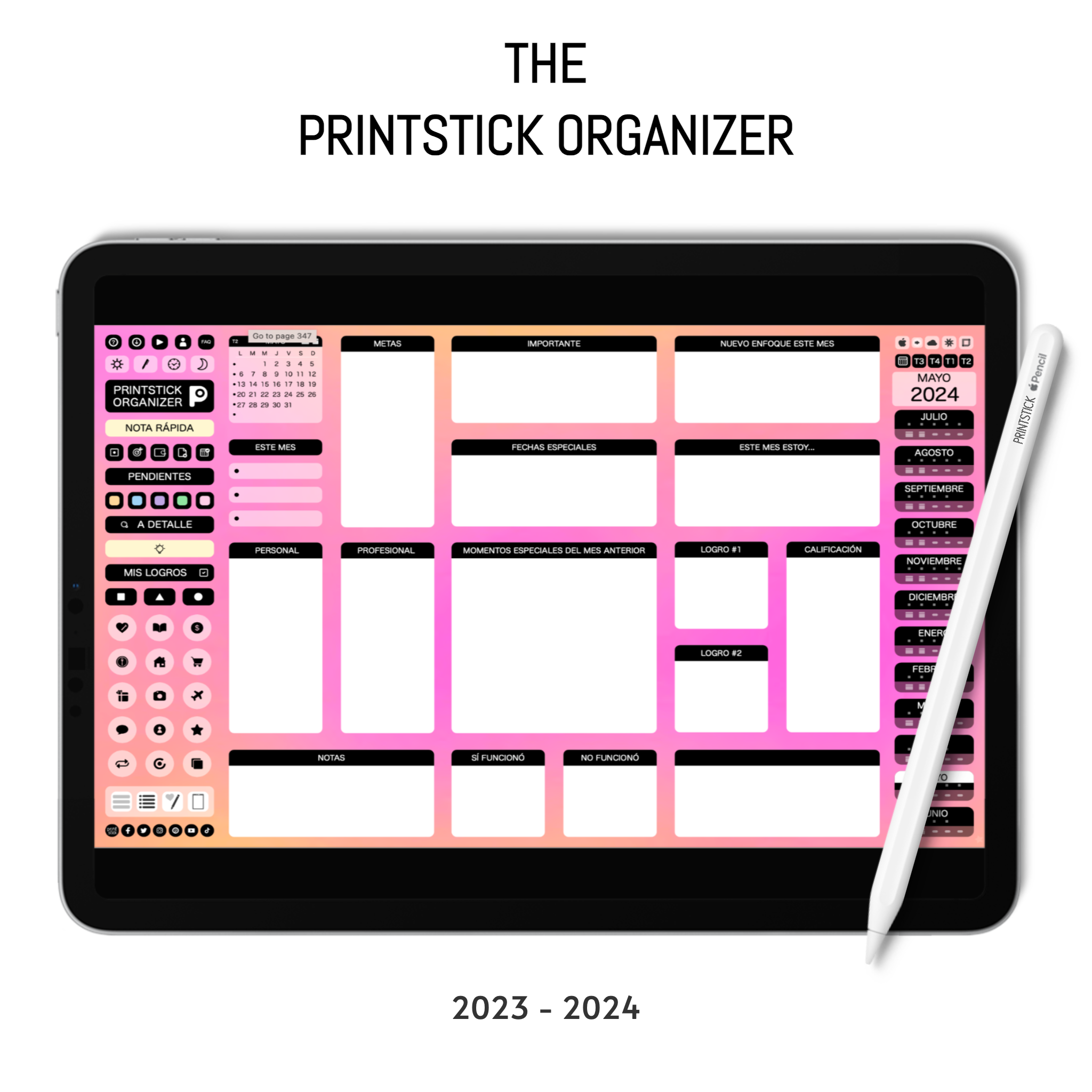 En español: PrintStick Organizer - PrintStick