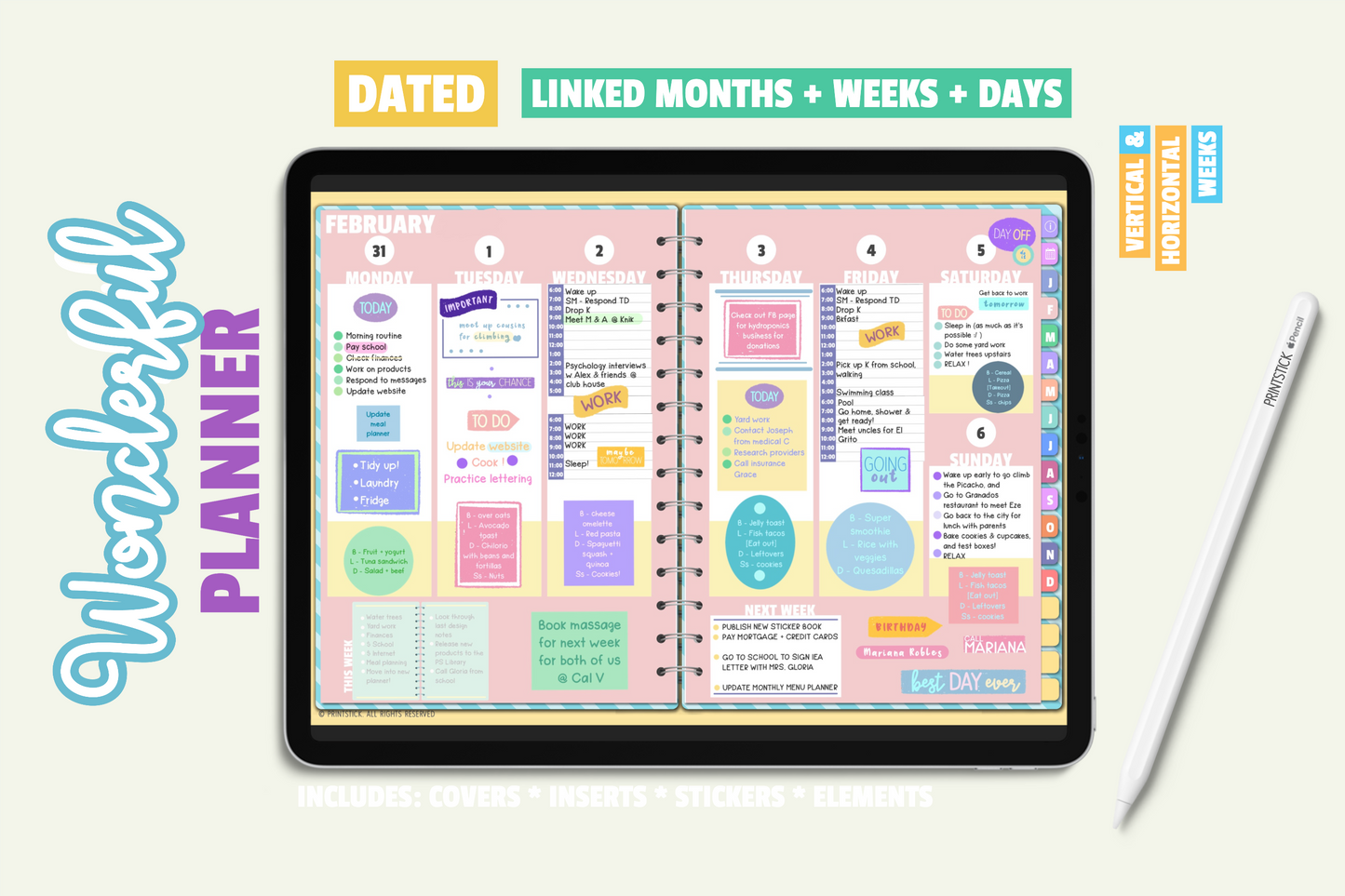 Wonderful Planner - PrintStick
