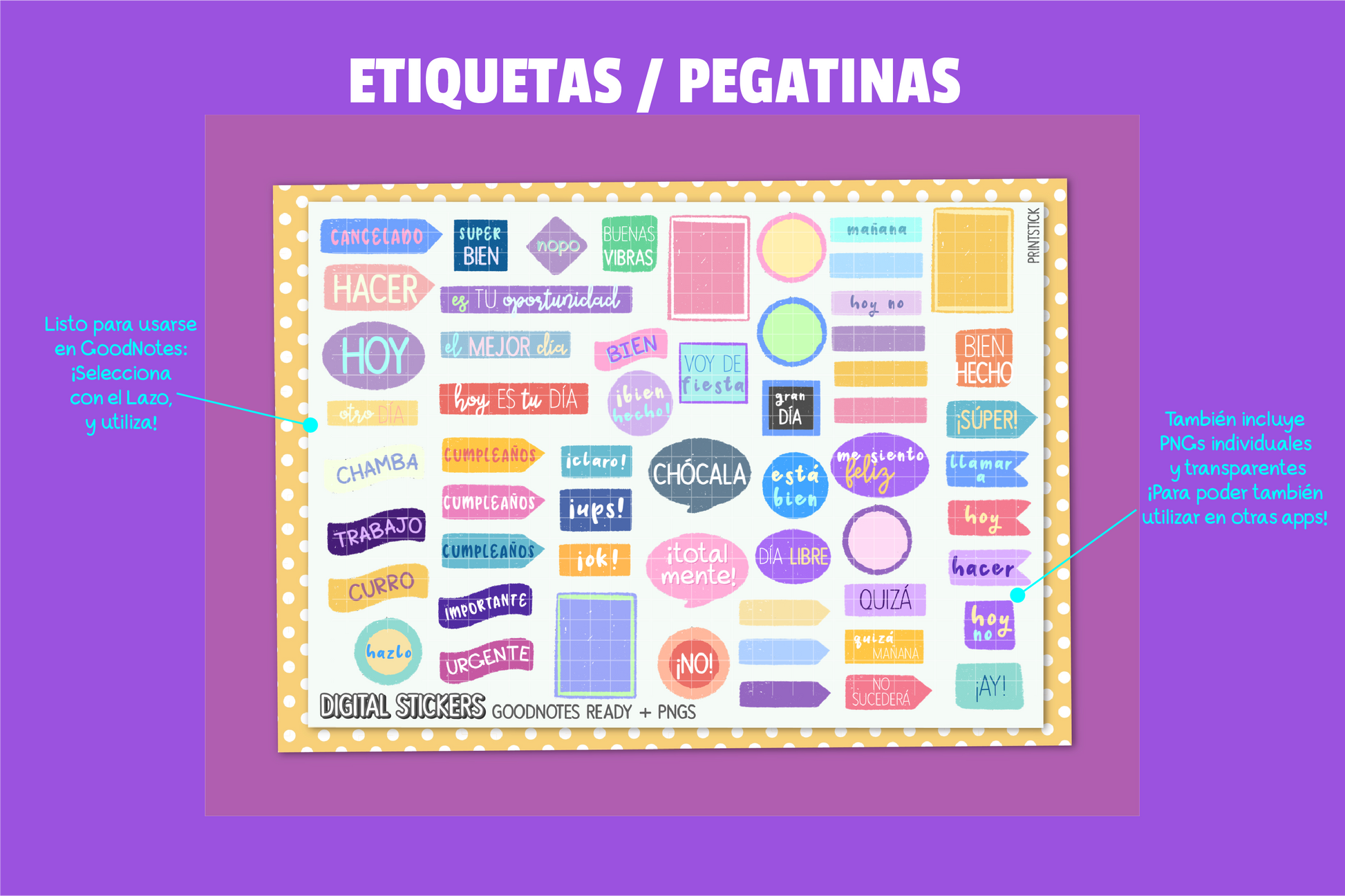 En español: Wonderful Planner - Agenda Digital - PrintStick